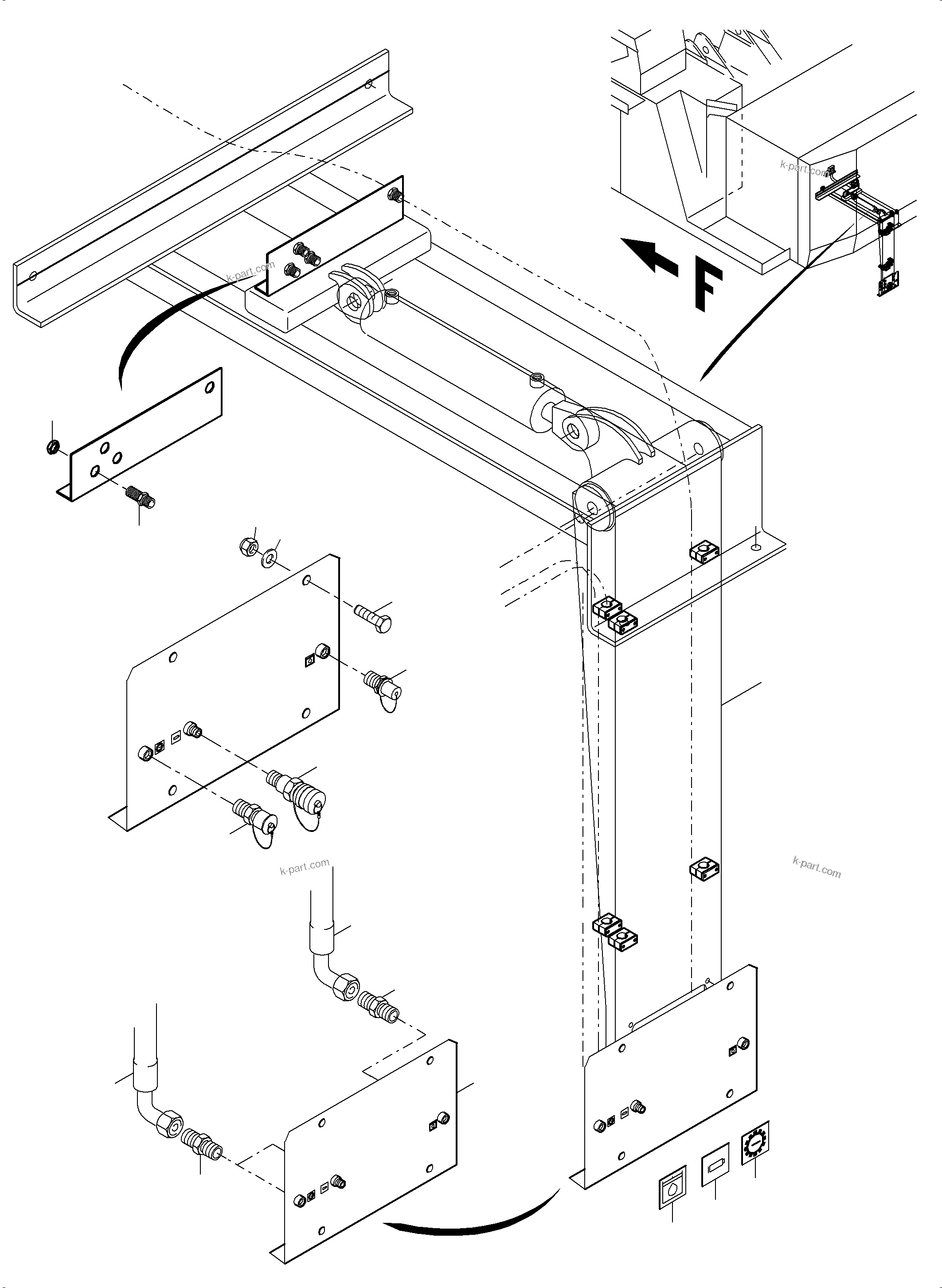 Komatsu parts book diagram for PC5500-6E S/N 15134: REFUELING EQUIPMENT ELECTRIC SHOVEL