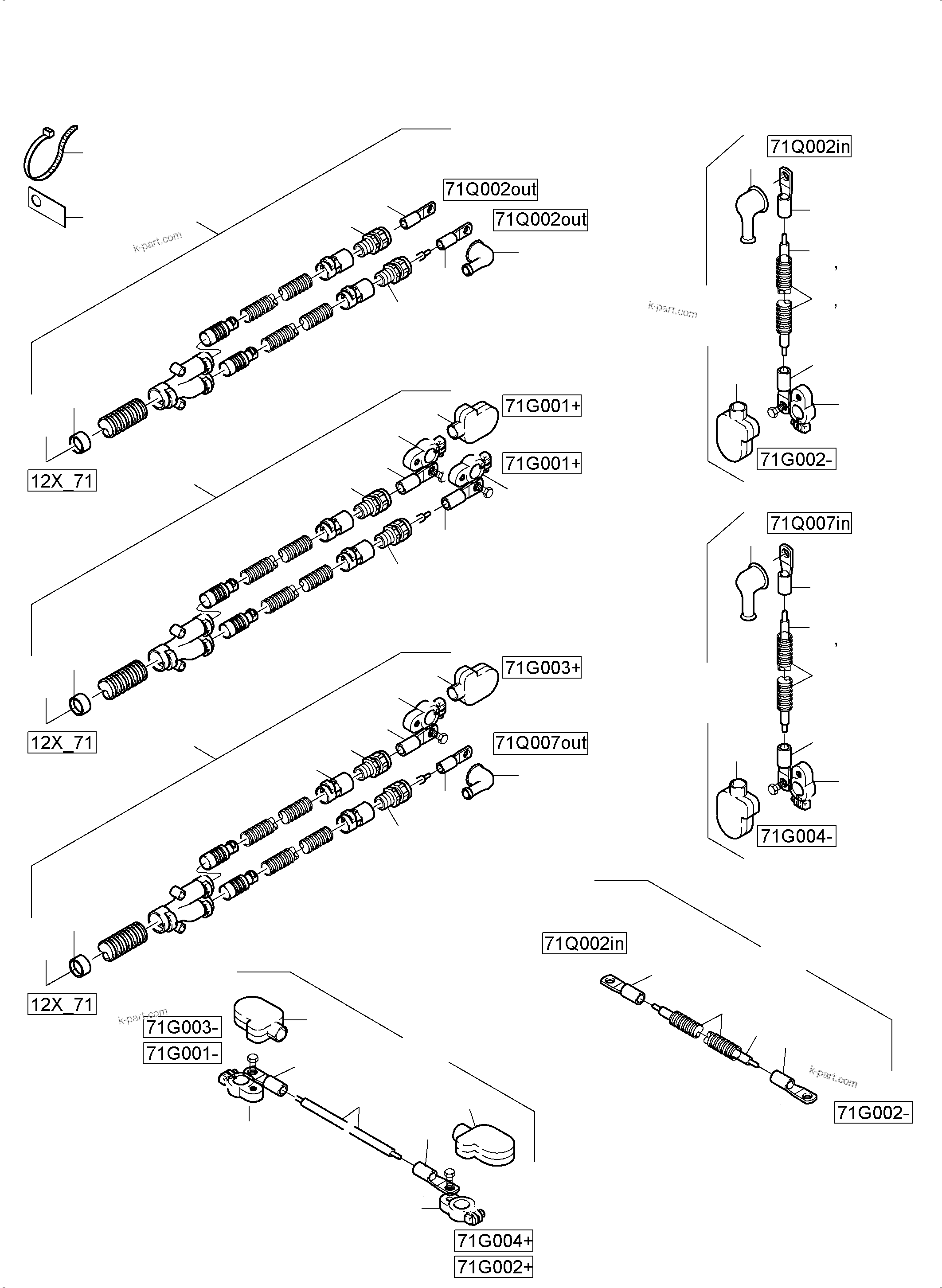 Komatsu parts book diagram for PC5500-6E S/N 15134: BATTERIES ELECTRICS