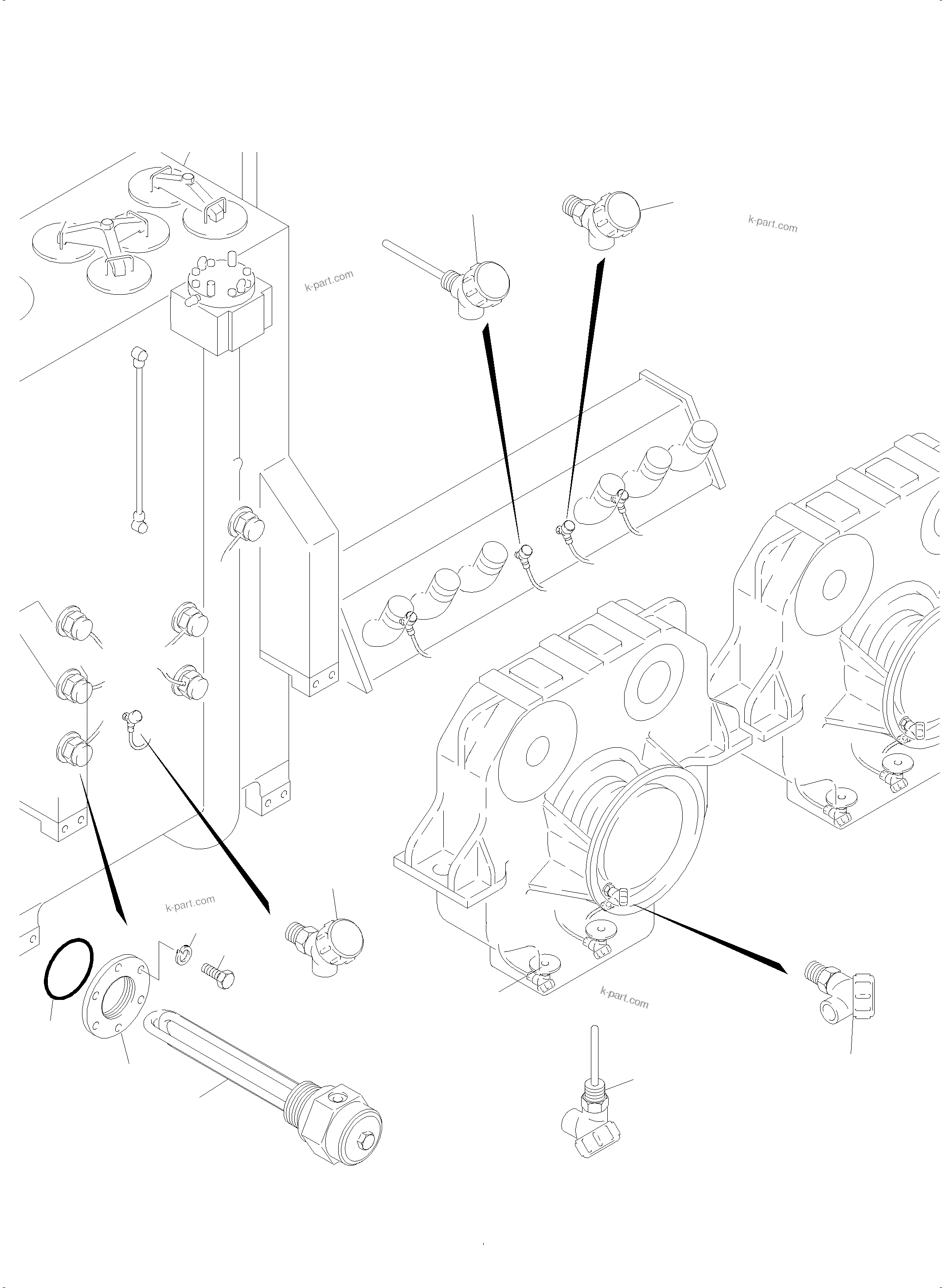Komatsu parts book diagram for PC5500-6 S/N 15137: TEMPERATURE CONDITIONING