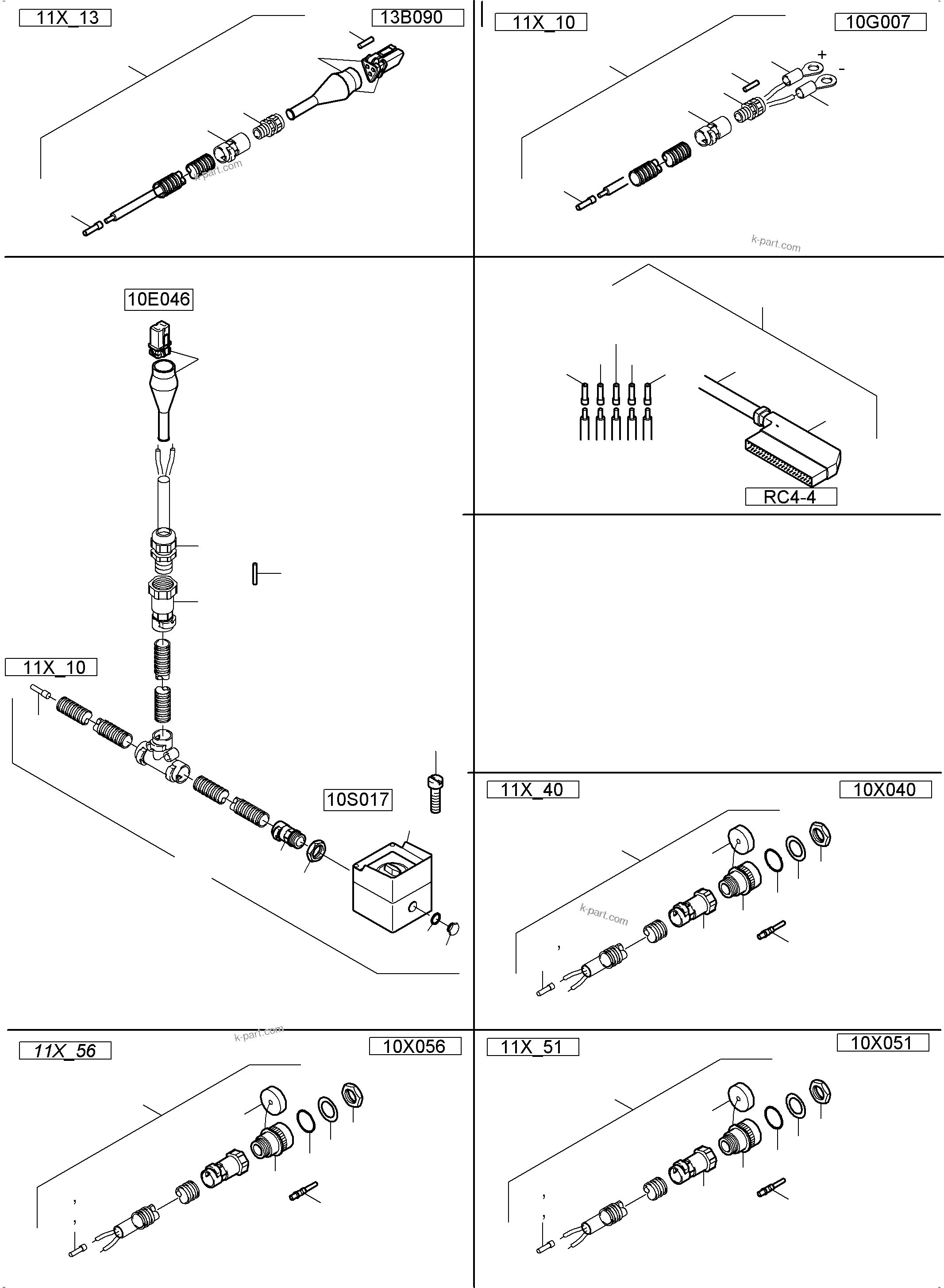Komatsu parts book diagram for PC5500-6 S/N 15137: CABIN SUPPORT AND INTERMEDIATE LANDING HARNESSES