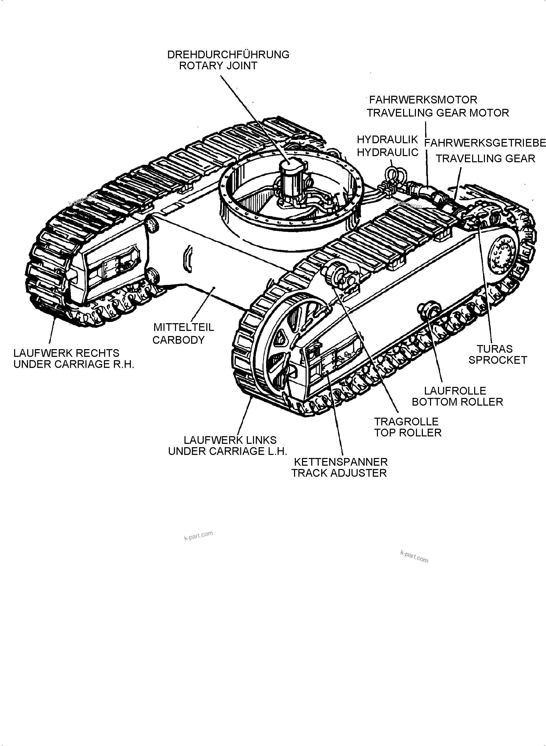 Komatsu parts book diagram for PC5500-6 S/N 15149: 
