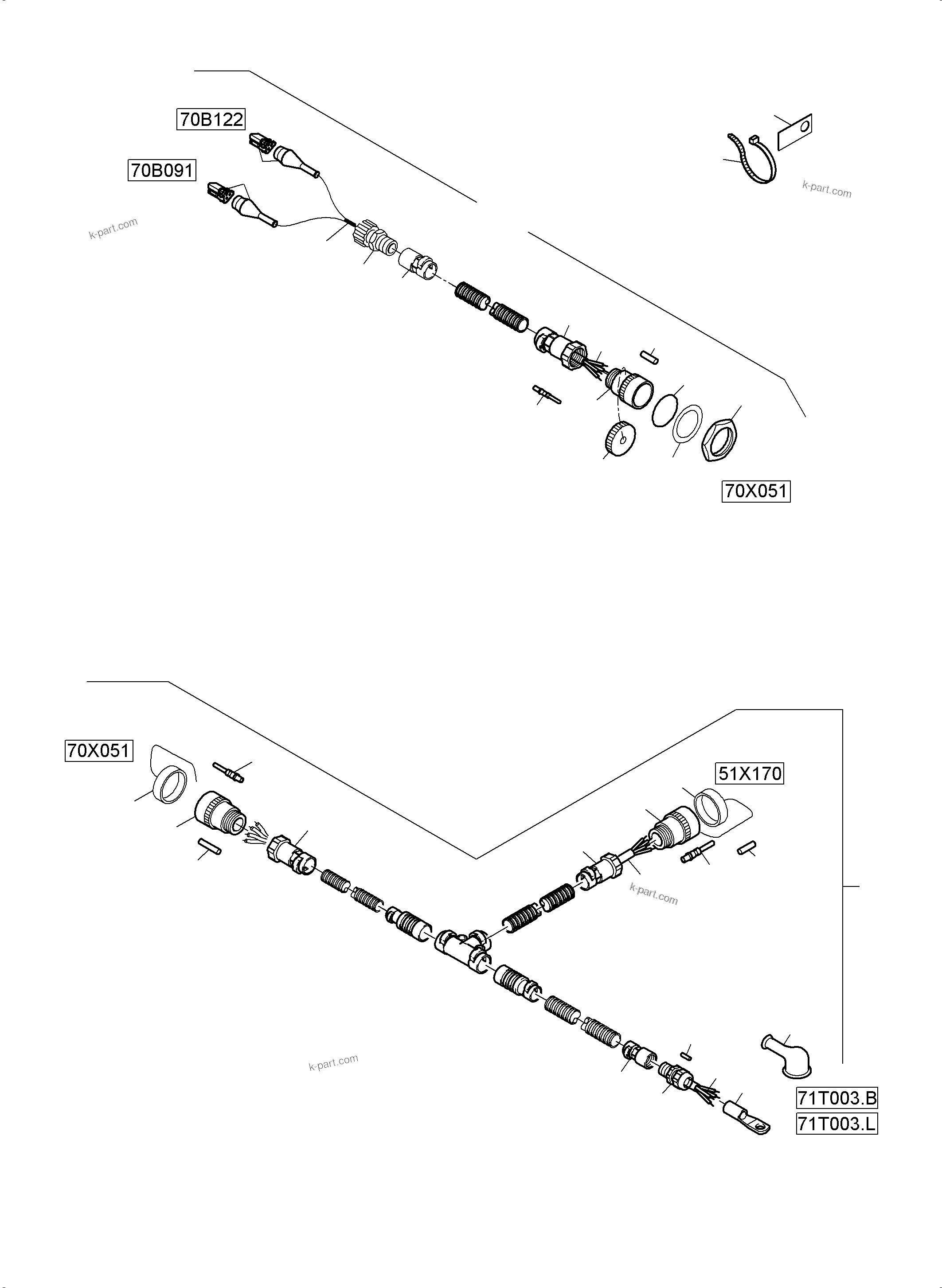 Komatsu parts book diagram for PC5500-6 S/N 15149: ELECTRIC PARTS - ASCENT