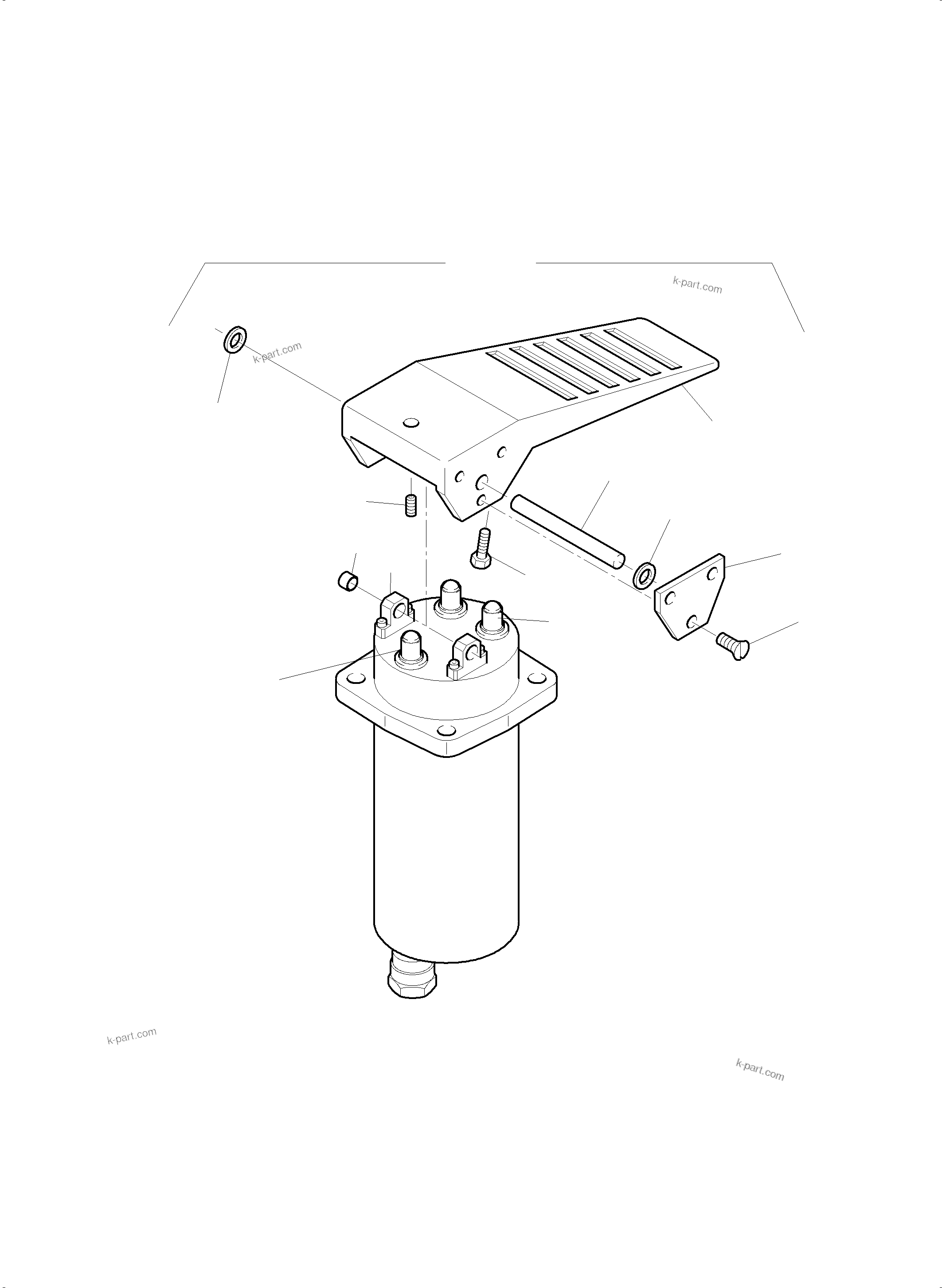 Komatsu parts book diagram for PC5500-6 S/N 15153: MANIPULATOR