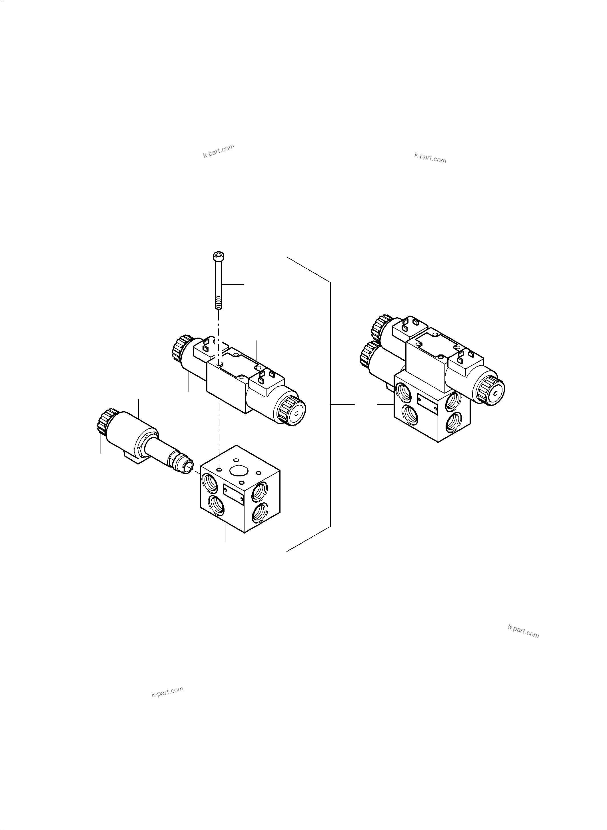 Komatsu parts book diagram for PC5500-6 S/N 15153: CONTROL PLATE