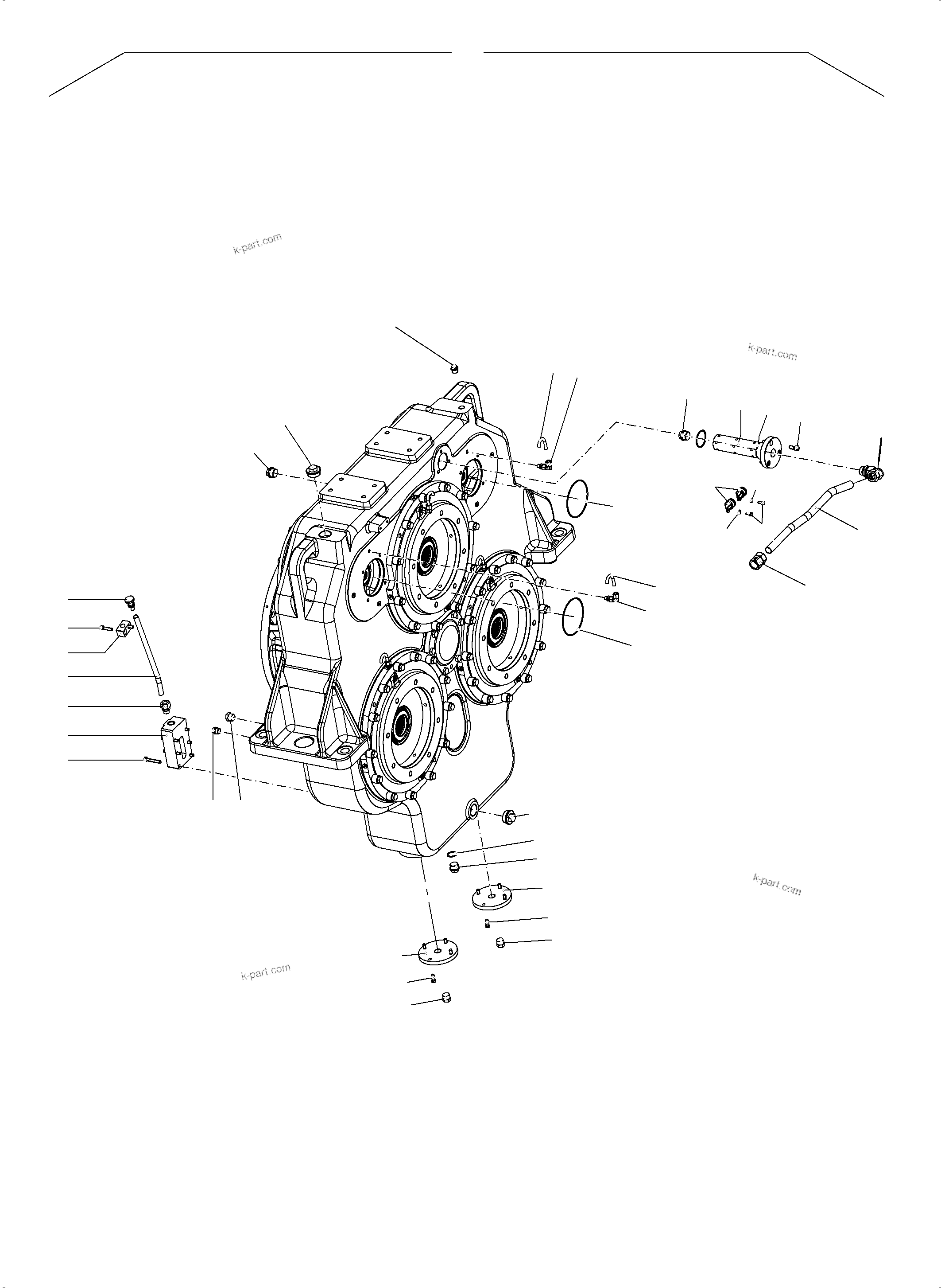 Komatsu parts book diagram for PC5500-6 S/N 15164: PUMP DISTRIBUTOR GEAR