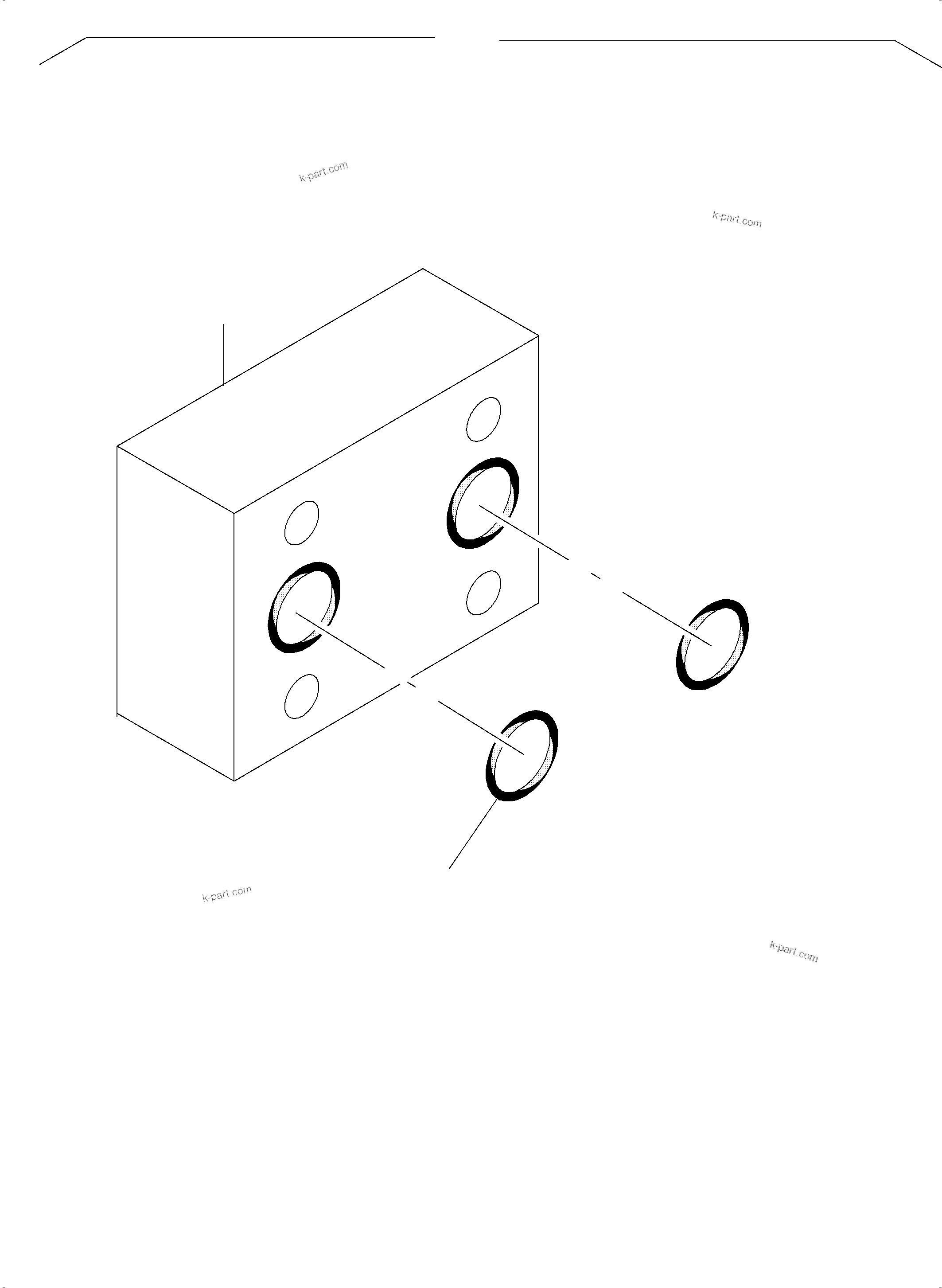 Komatsu parts book diagram for PC5500-6 S/N 15164: ANTICAVITATION VALVE