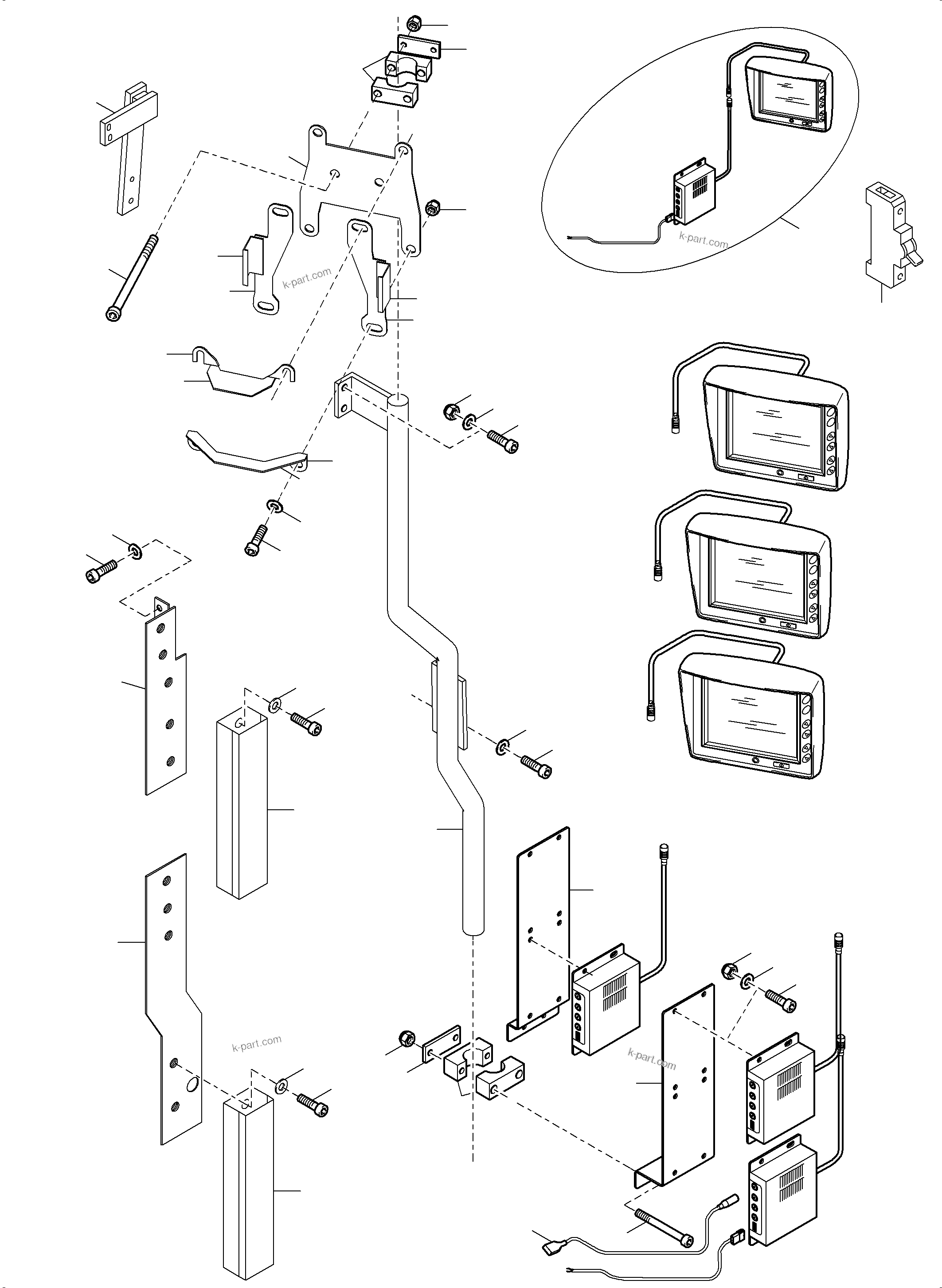 Komatsu parts book diagram for PC5500-6 S/N 15164: CAMERASYSTEM