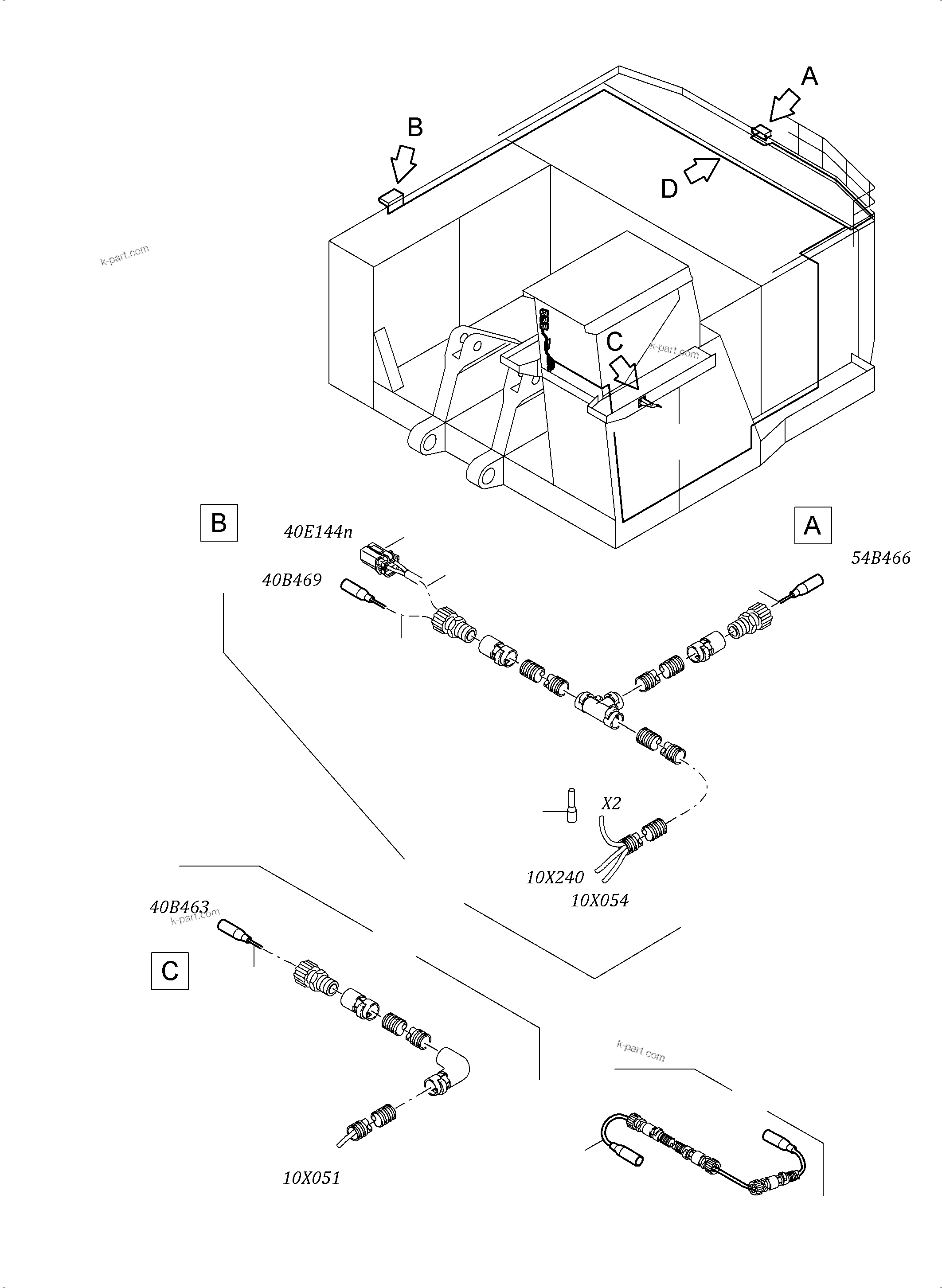 Komatsu parts book diagram for PC5500-6 S/N 15164: CAMERASYSTEM