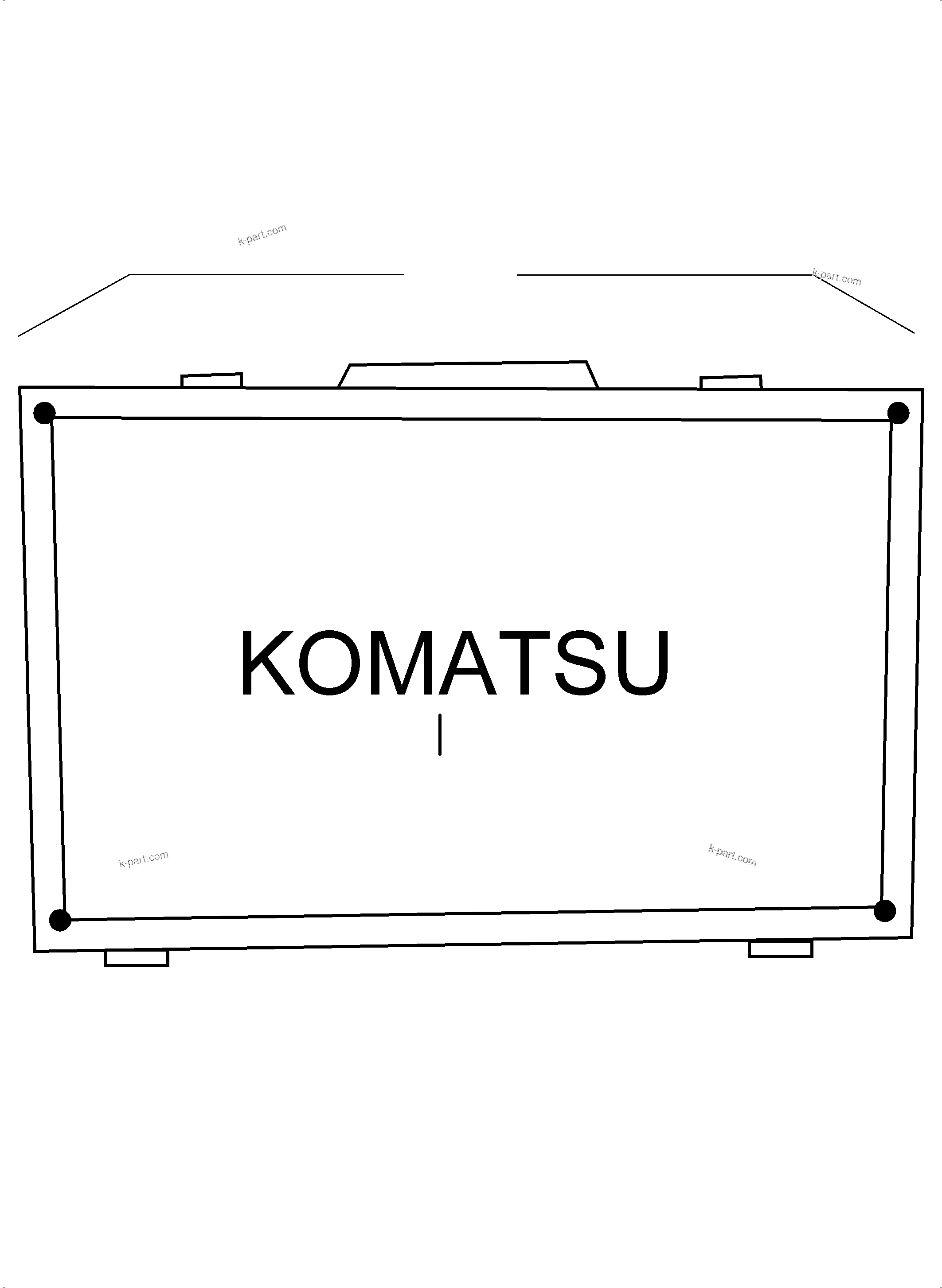 Komatsu parts book diagram for PC5500-6 S/N 15166: UNION KIT