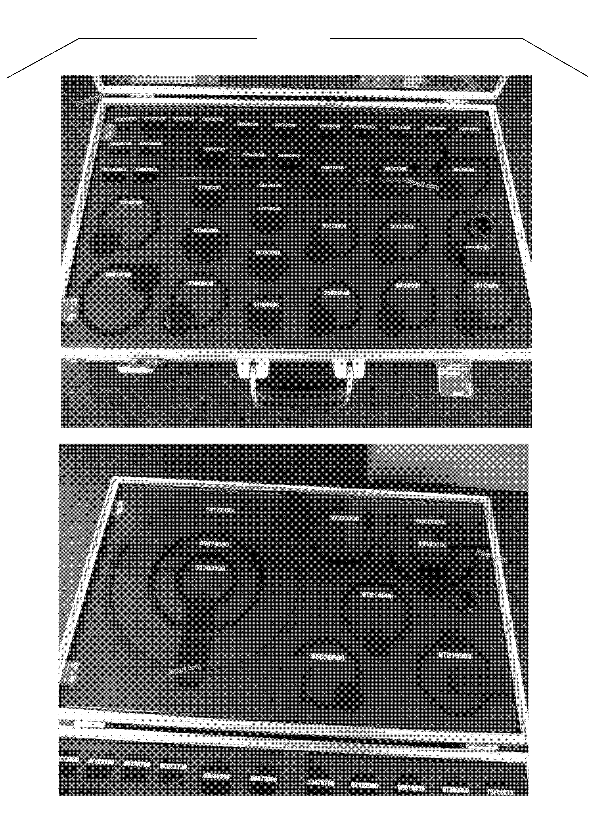 Komatsu parts book diagram for PC5500-6 S/N 15166: O-RING-KIT