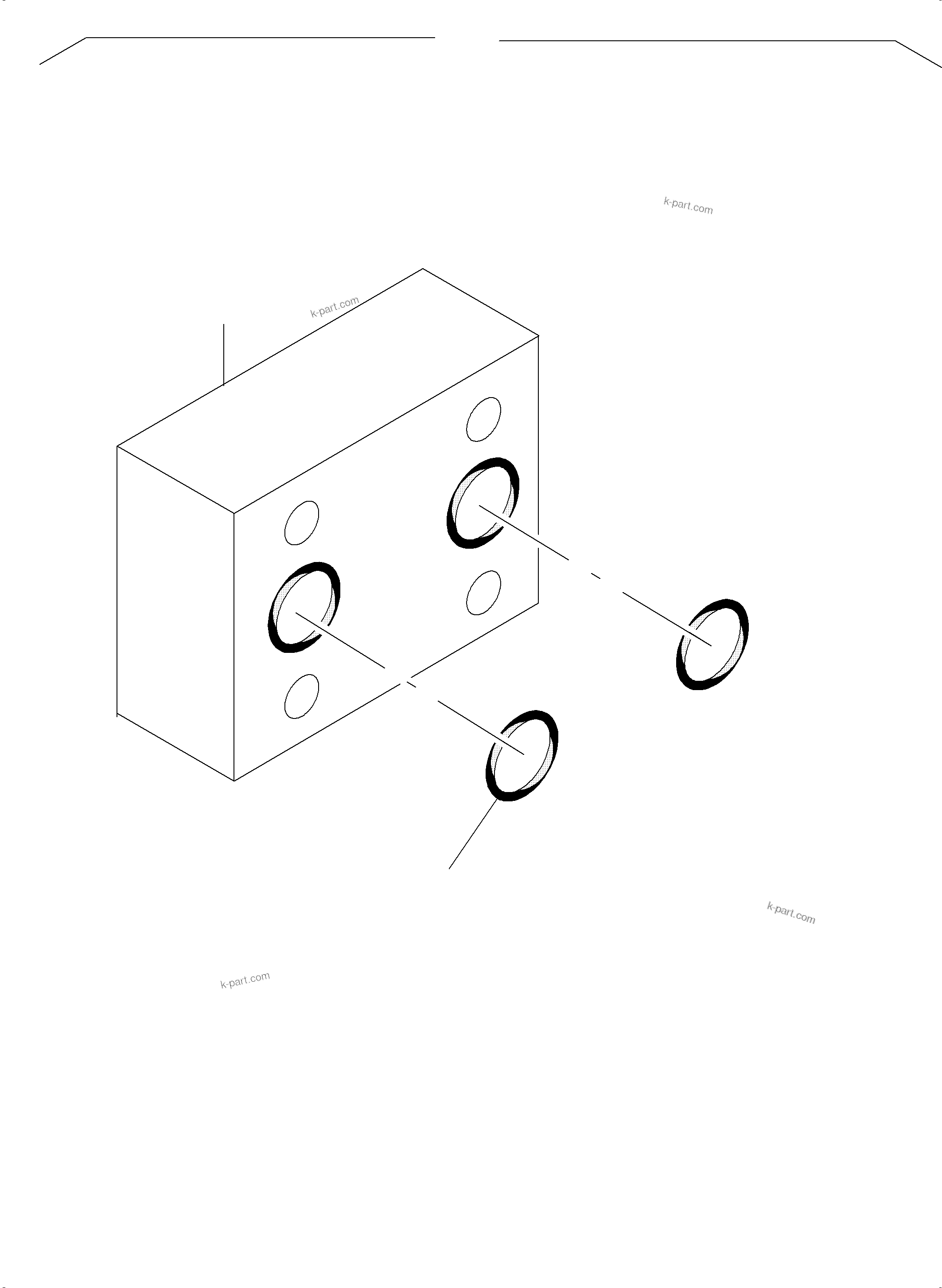 Komatsu parts book diagram for PC5500-6 S/N 15166: ANTICAVITATION VALVE