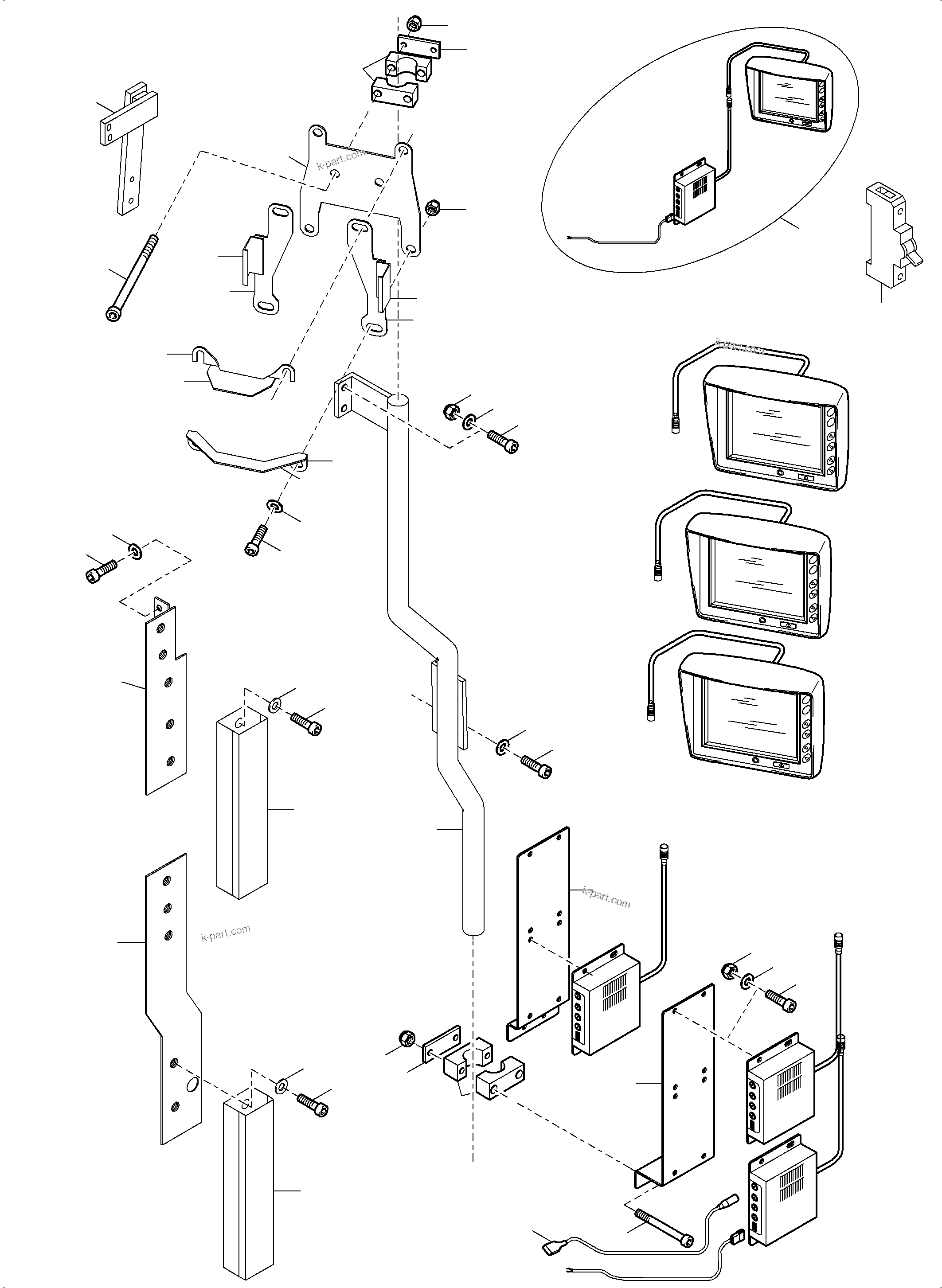 Komatsu parts book diagram for PC5500-6 S/N 15166: CAMERASYSTEM