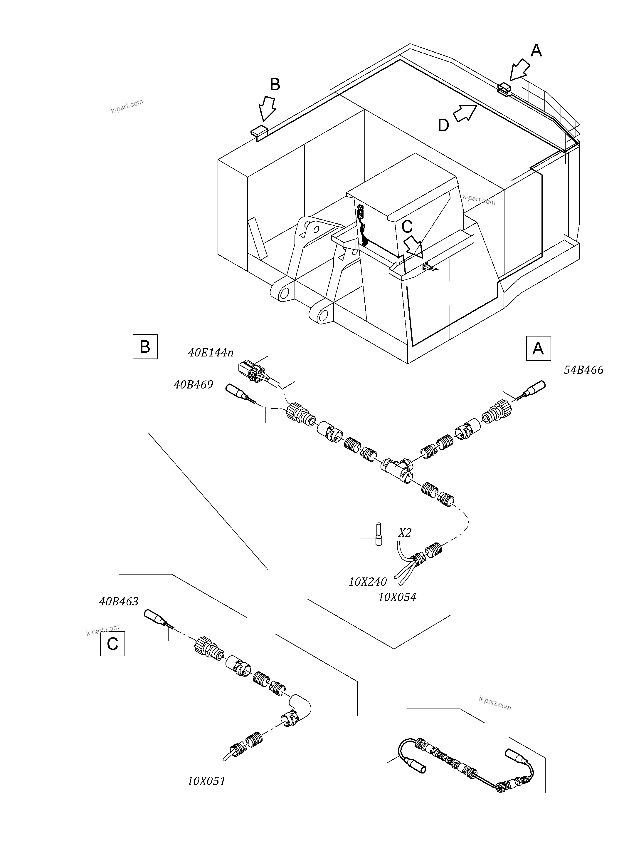 Komatsu parts book diagram for PC5500-6 S/N 15166: CAMERASYSTEM