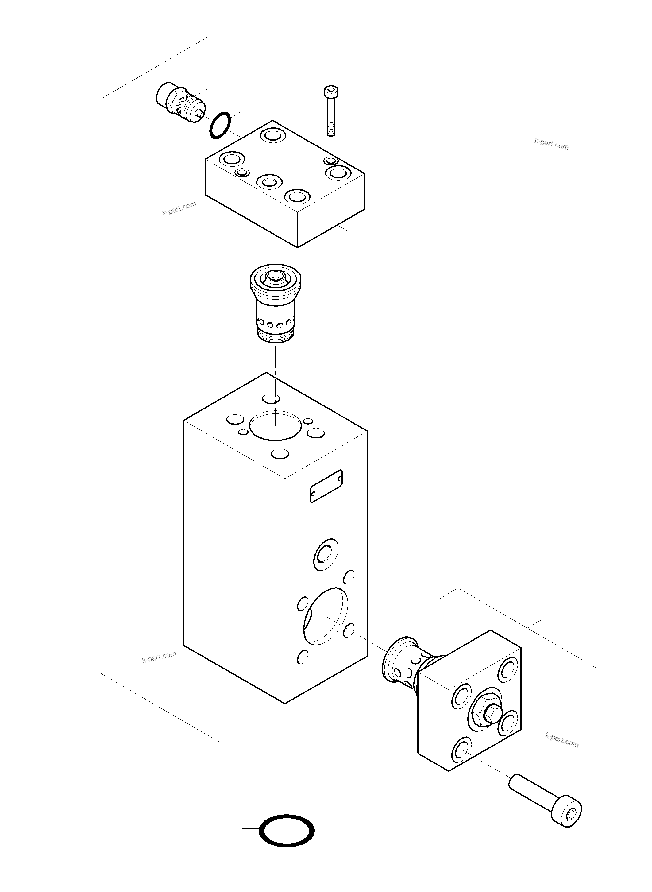 Komatsu parts book diagram for PC5500-6 S/N 15166: THROTTLE CHECK VALVE