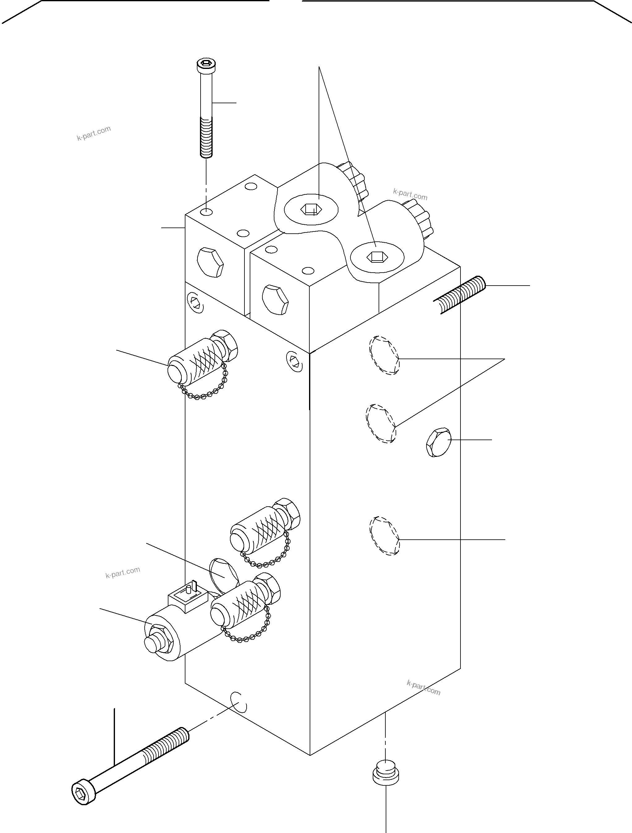 Komatsu parts book diagram for PC 7000-6E 35 003 11.06.2019: VALVE - SLEW GEAR