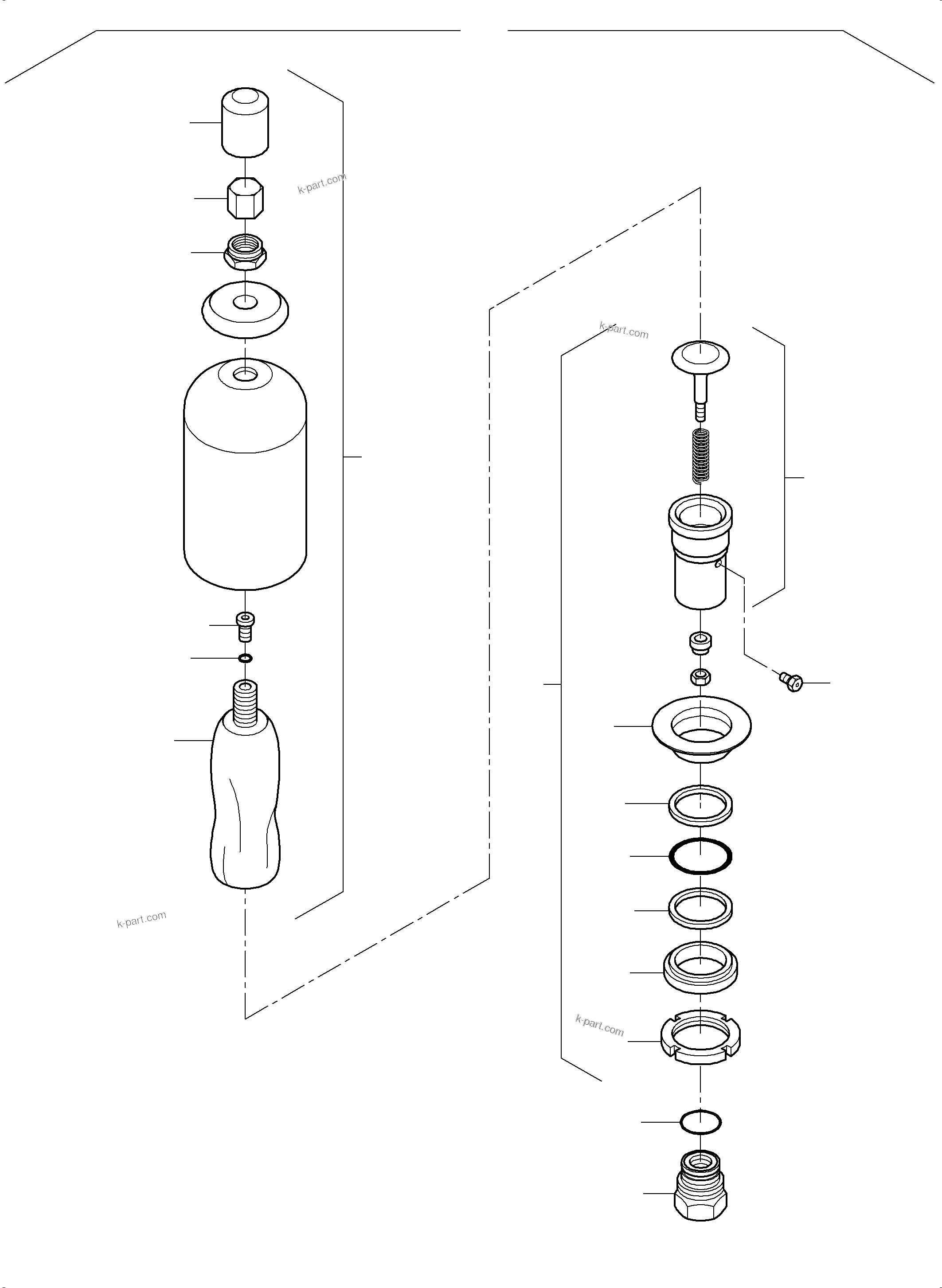 Komatsu parts book diagram for PC 7000-6E 35 003 11.06.2019: PRESSURE ACCUMULATOR