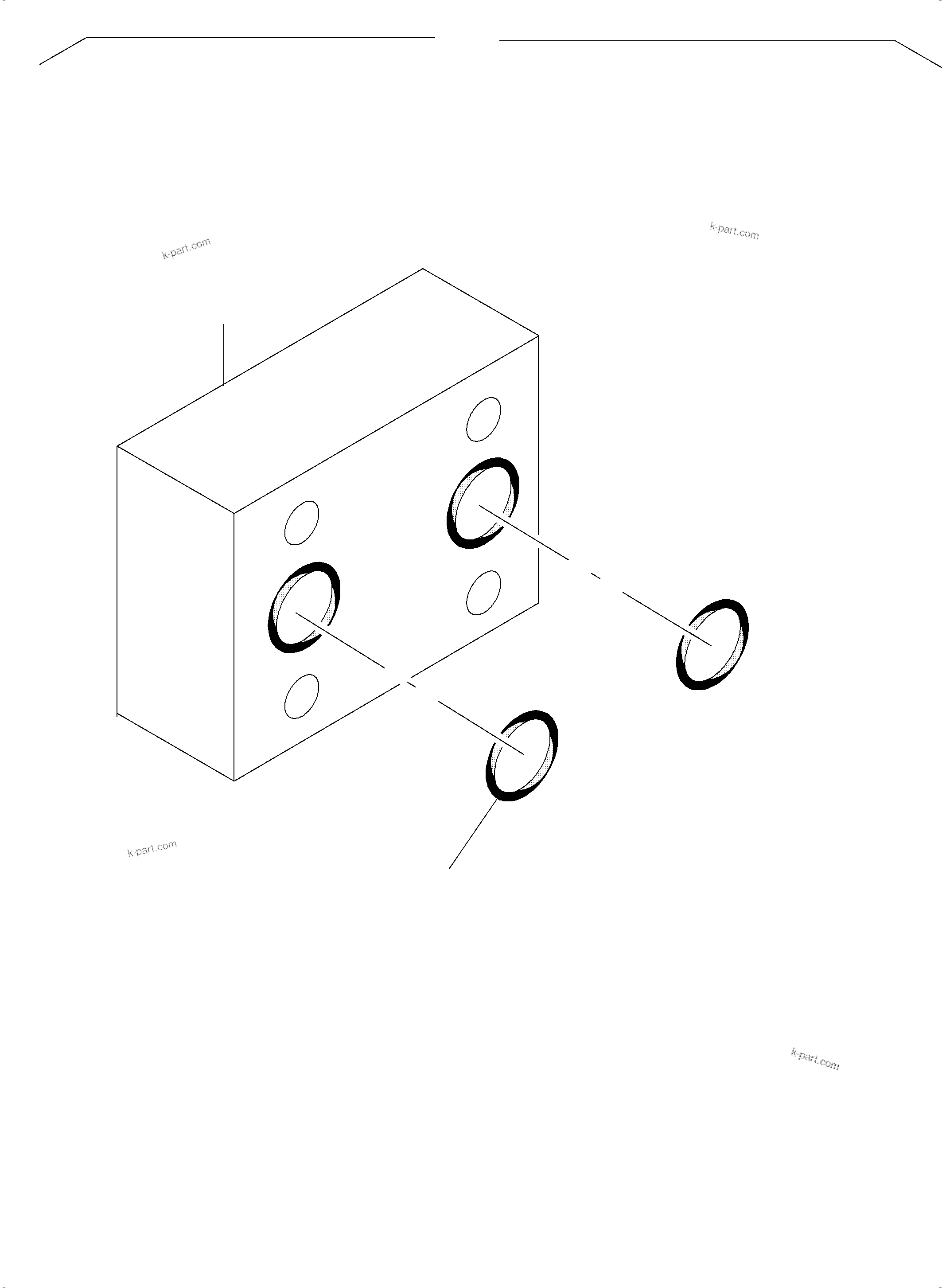 Komatsu parts book diagram for PC 7000-6E 35 003 11.06.2019: ANTICAVITATION VALVE
