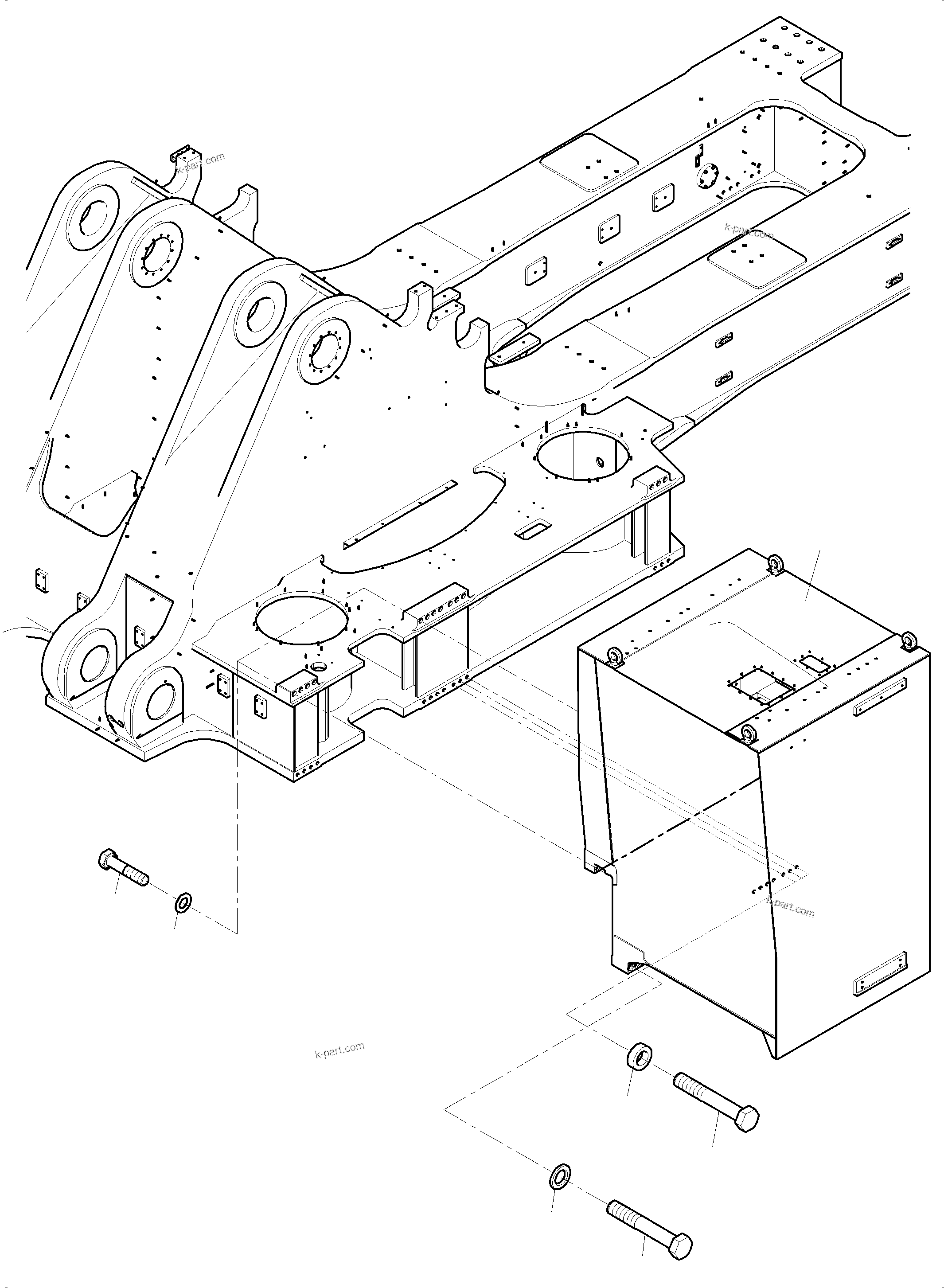 Komatsu parts book diagram for PC 7000-6E 35 003 11.06.2019: MS-SWITCH CABINET ARR.