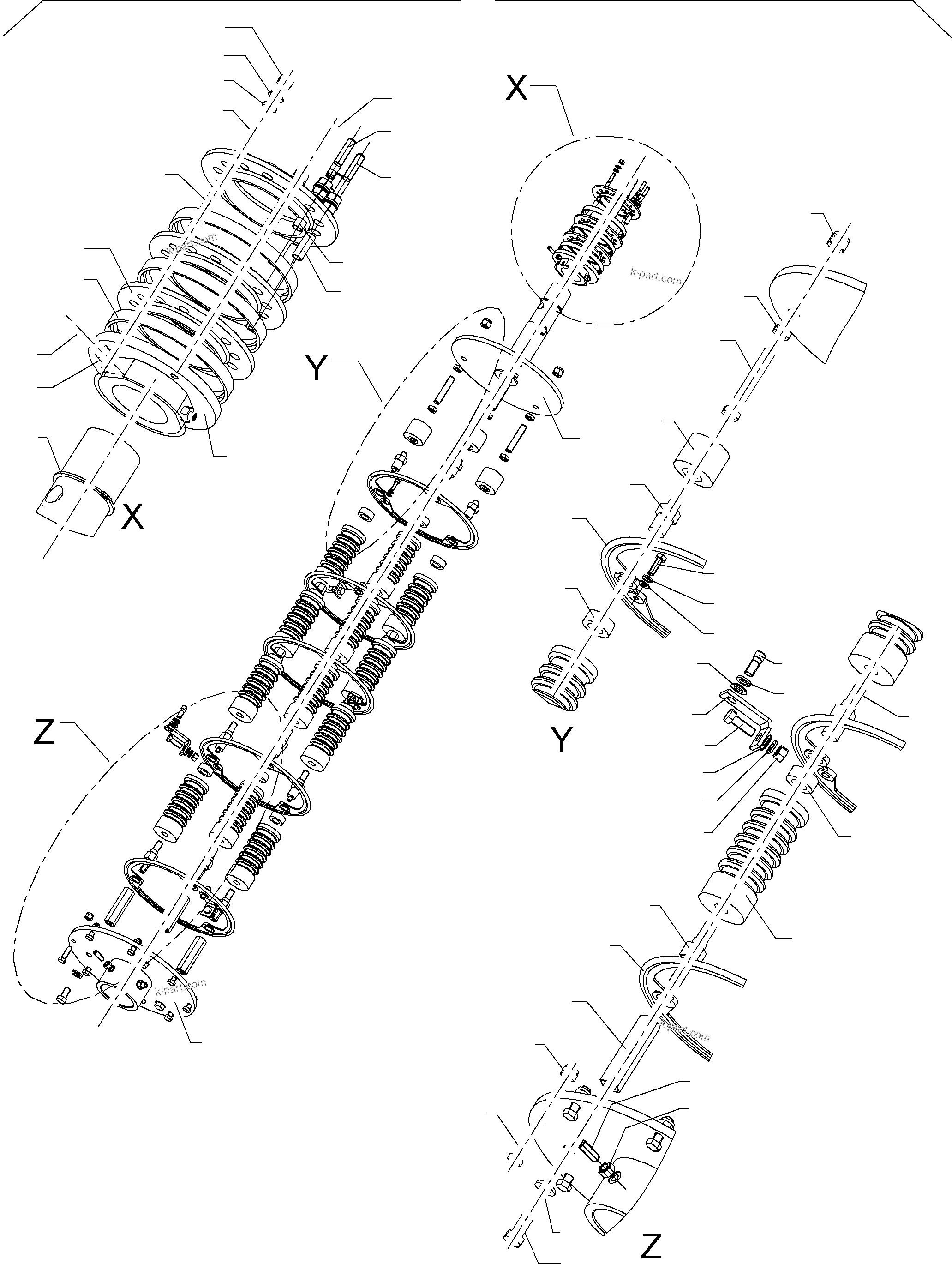 Komatsu parts book diagram for PC 7000-6E 35 003 11.06.2019: RING BODY