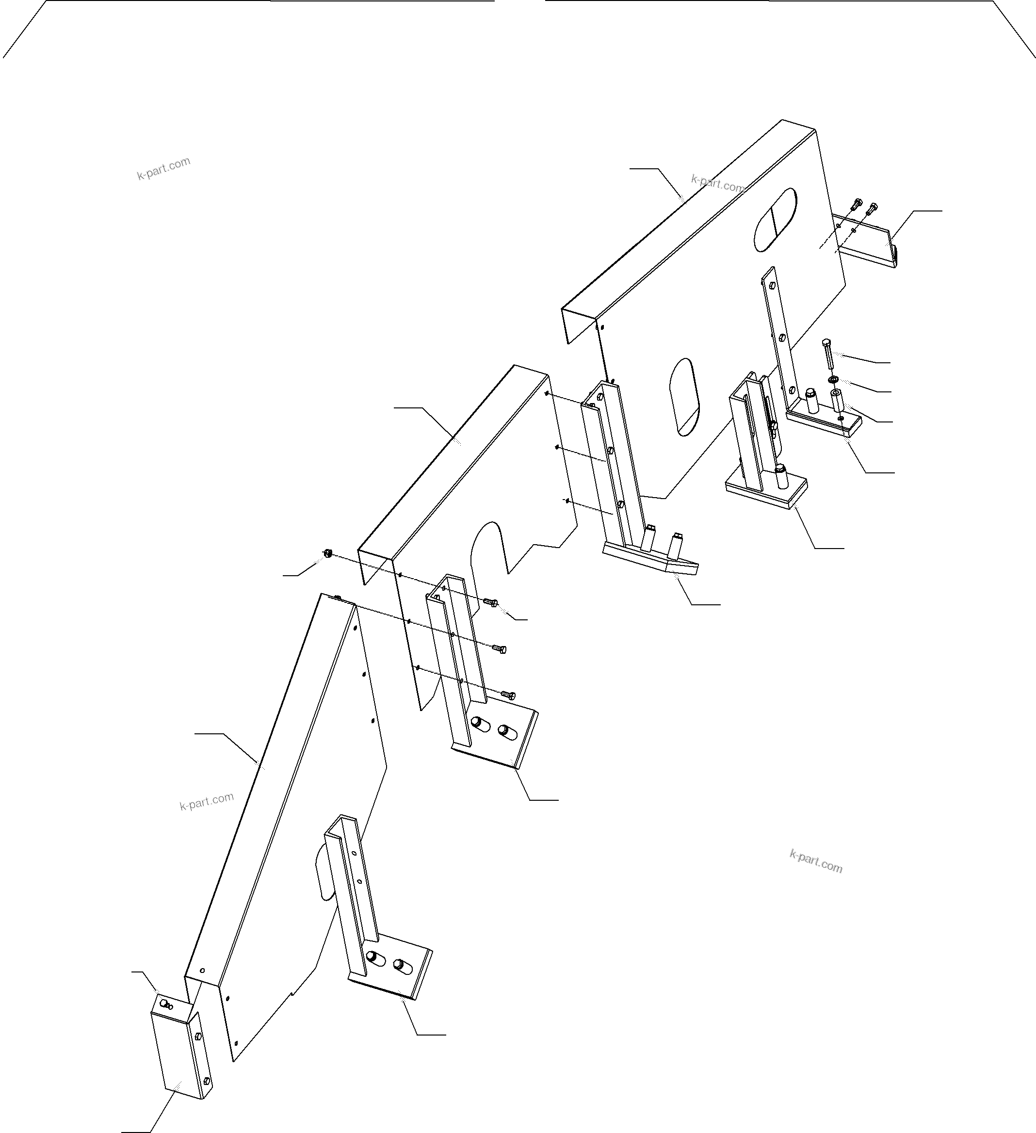 Komatsu parts book diagram for PC 7000-6E 35 003 11.06.2019: CHAIN COVER