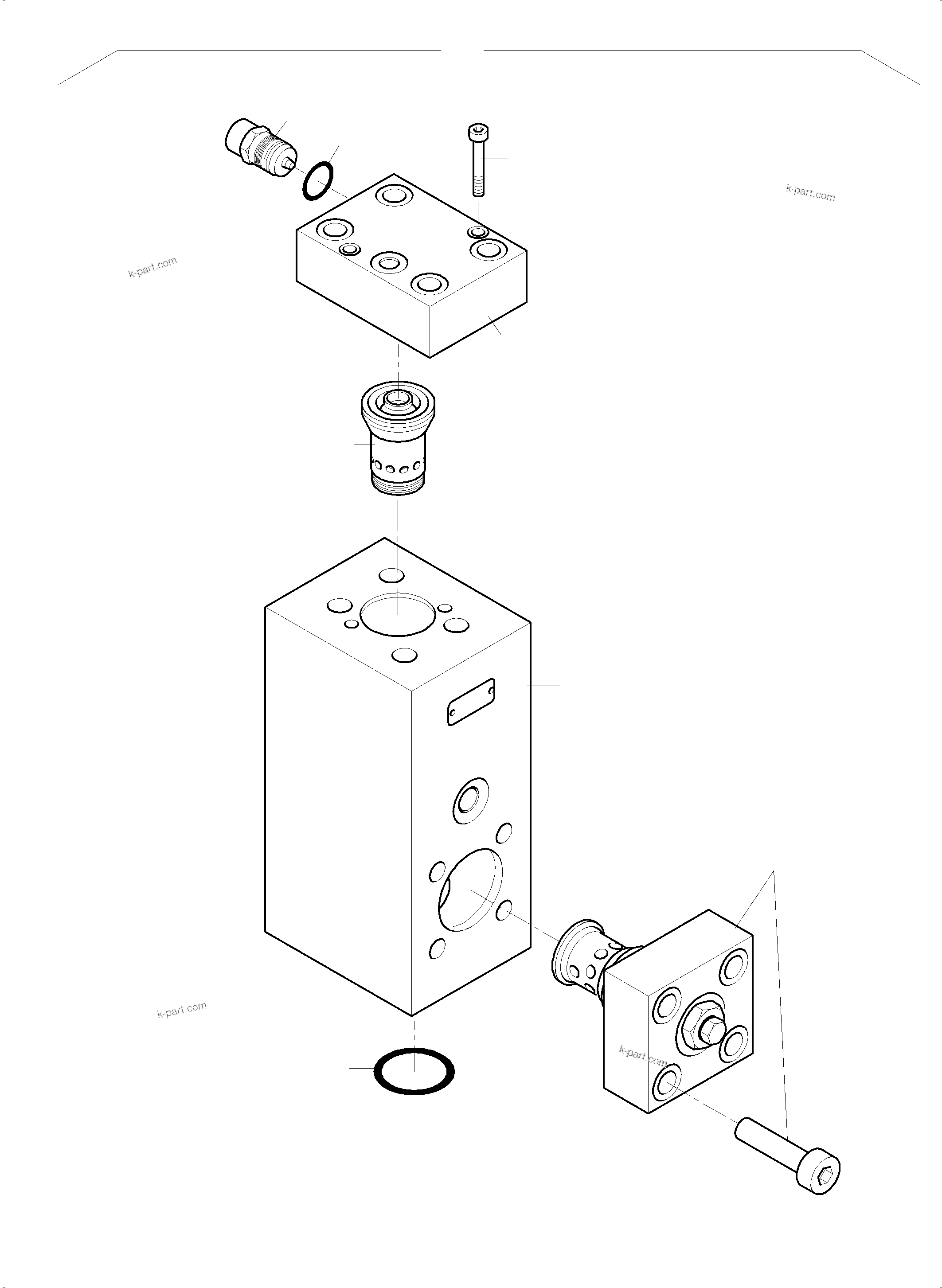 Komatsu parts book diagram for PC 7000-6E 35 003 11.06.2019: THROTTLE CHECK VALVE