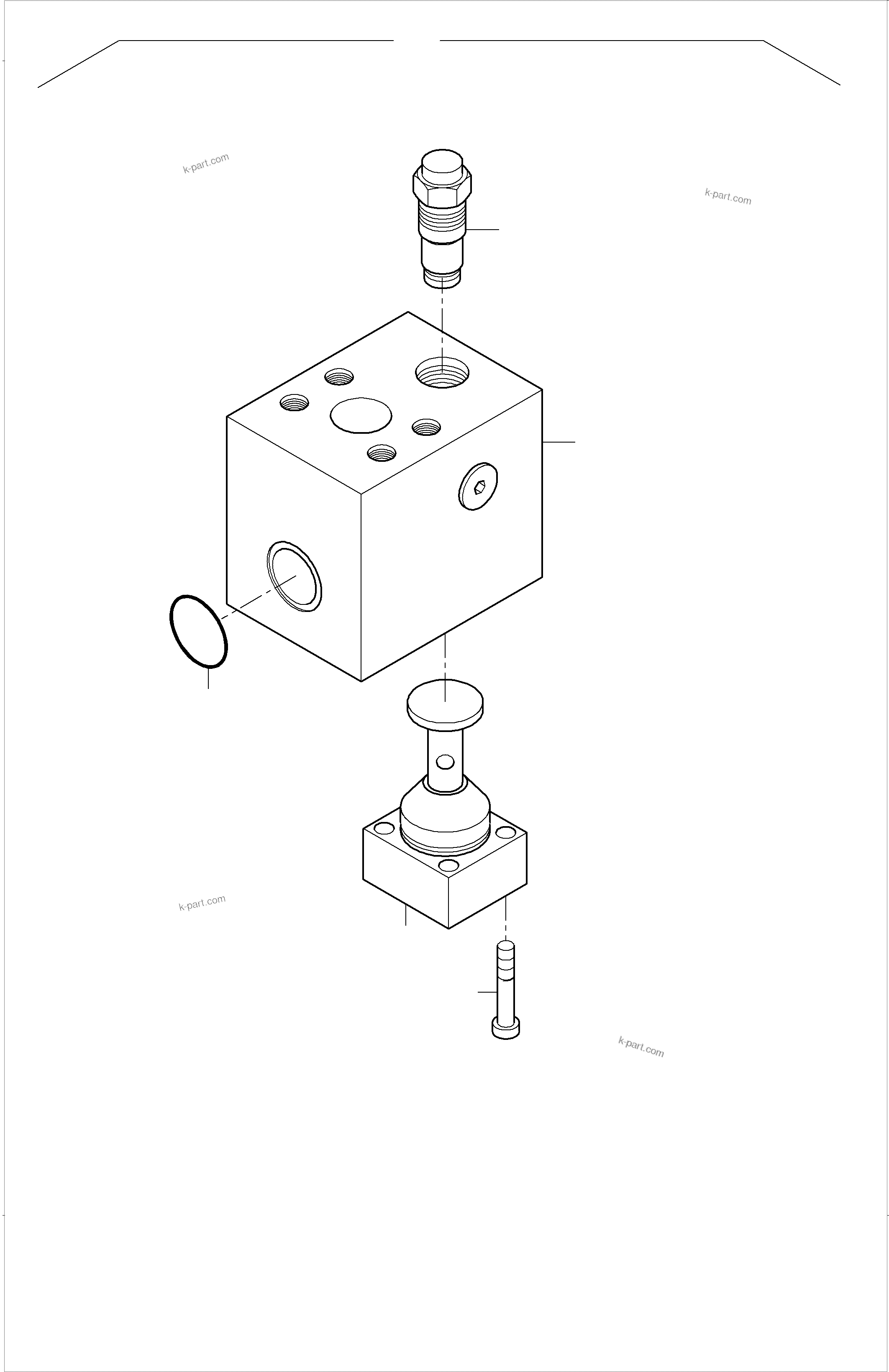 Komatsu parts book diagram for PC 7000-6E 35 003 11.06.2019: THROTTLE CHECK VALVE