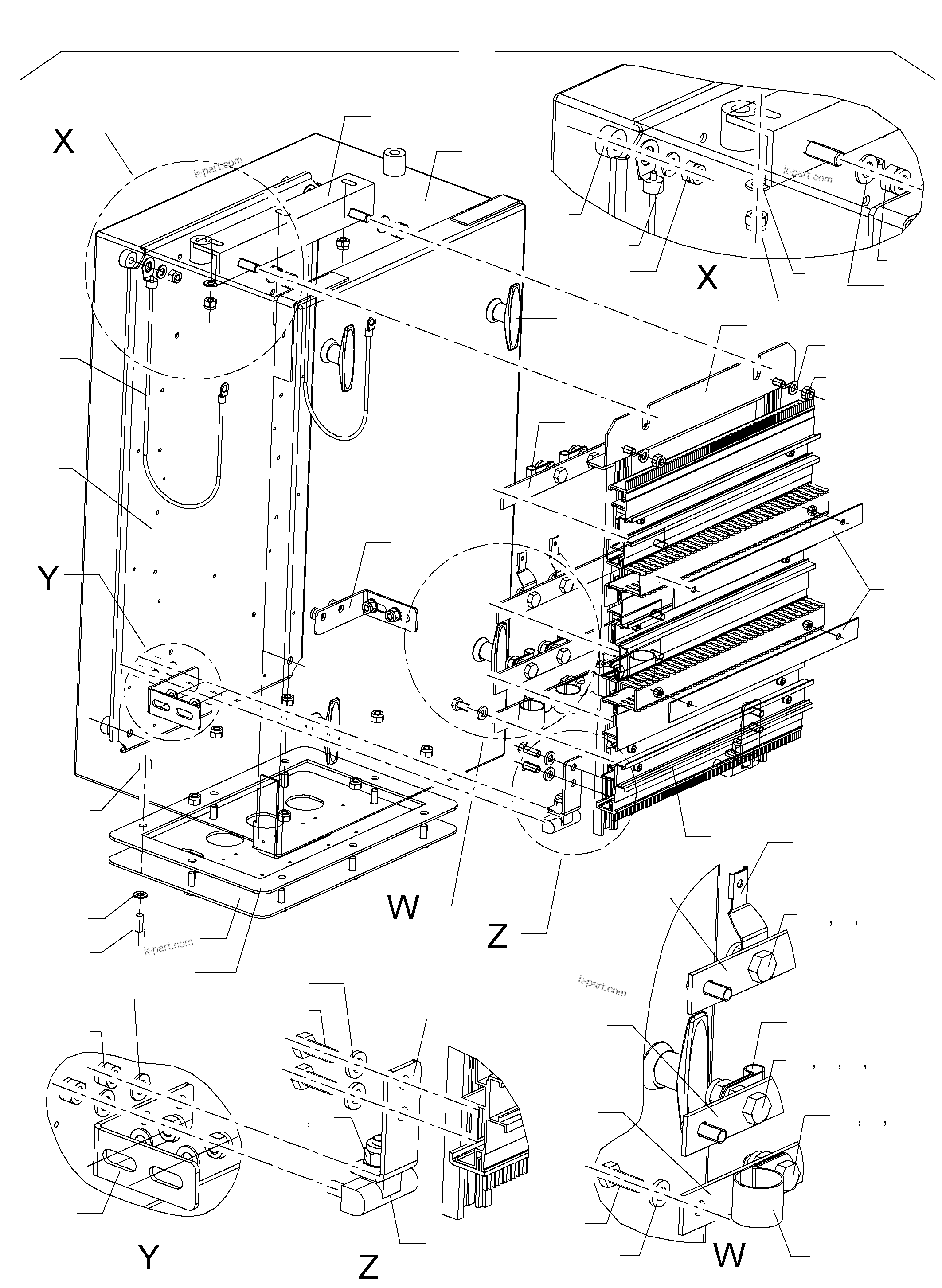 Komatsu parts book diagram for PC 7000-6E 35 003 11.06.2019: SWITCH BOX