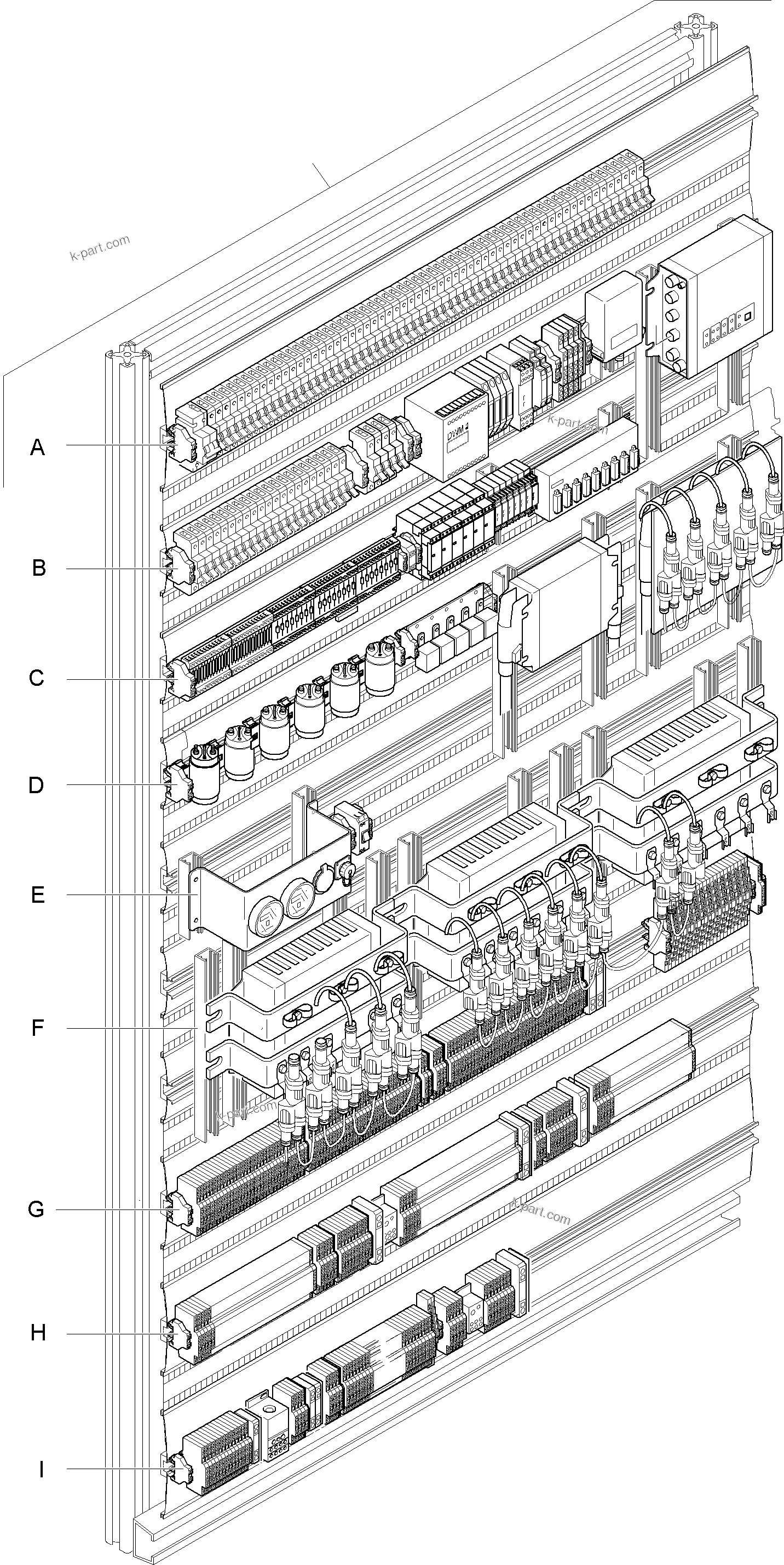 Komatsu parts book diagram for PC 7000-6E 35 003 11.06.2019: SWITCH FRAMING ORT 11