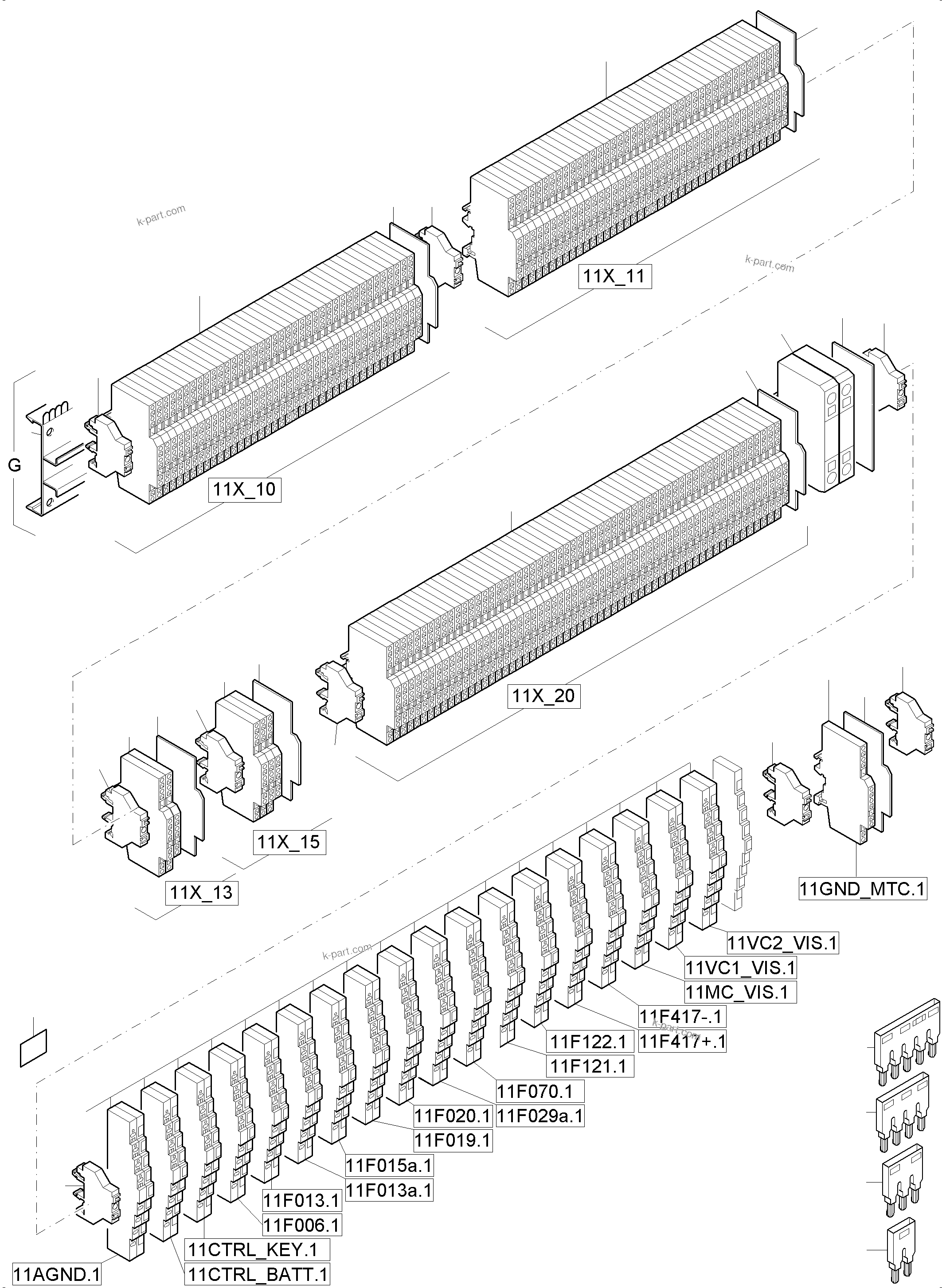 Komatsu parts book diagram for PC 7000-6E 35 003 11.06.2019: SWITCH FRAMING ORT 11