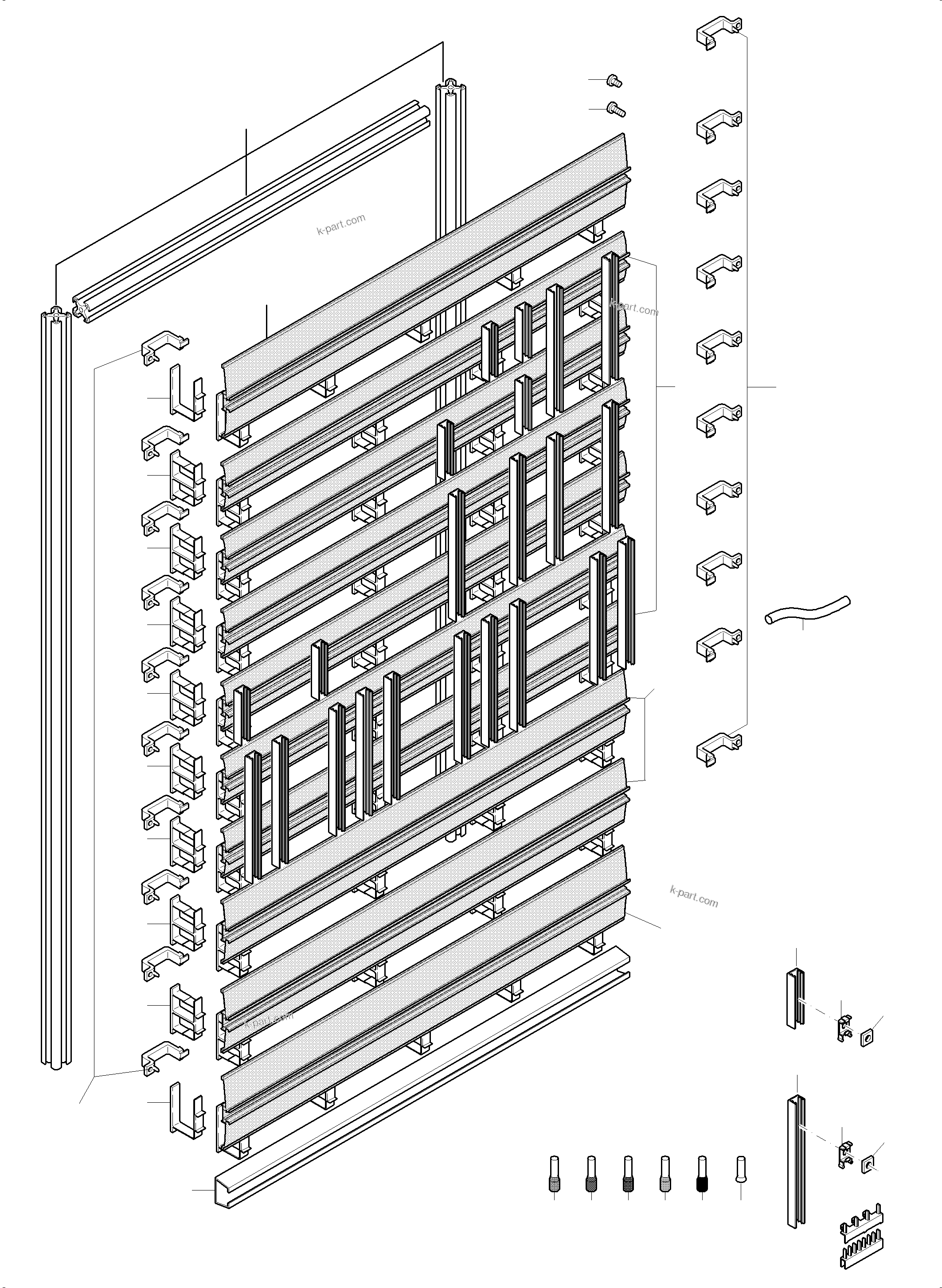 Komatsu parts book diagram for PC 7000-6E 35 003 11.06.2019: SWITCH FRAMING ORT 11