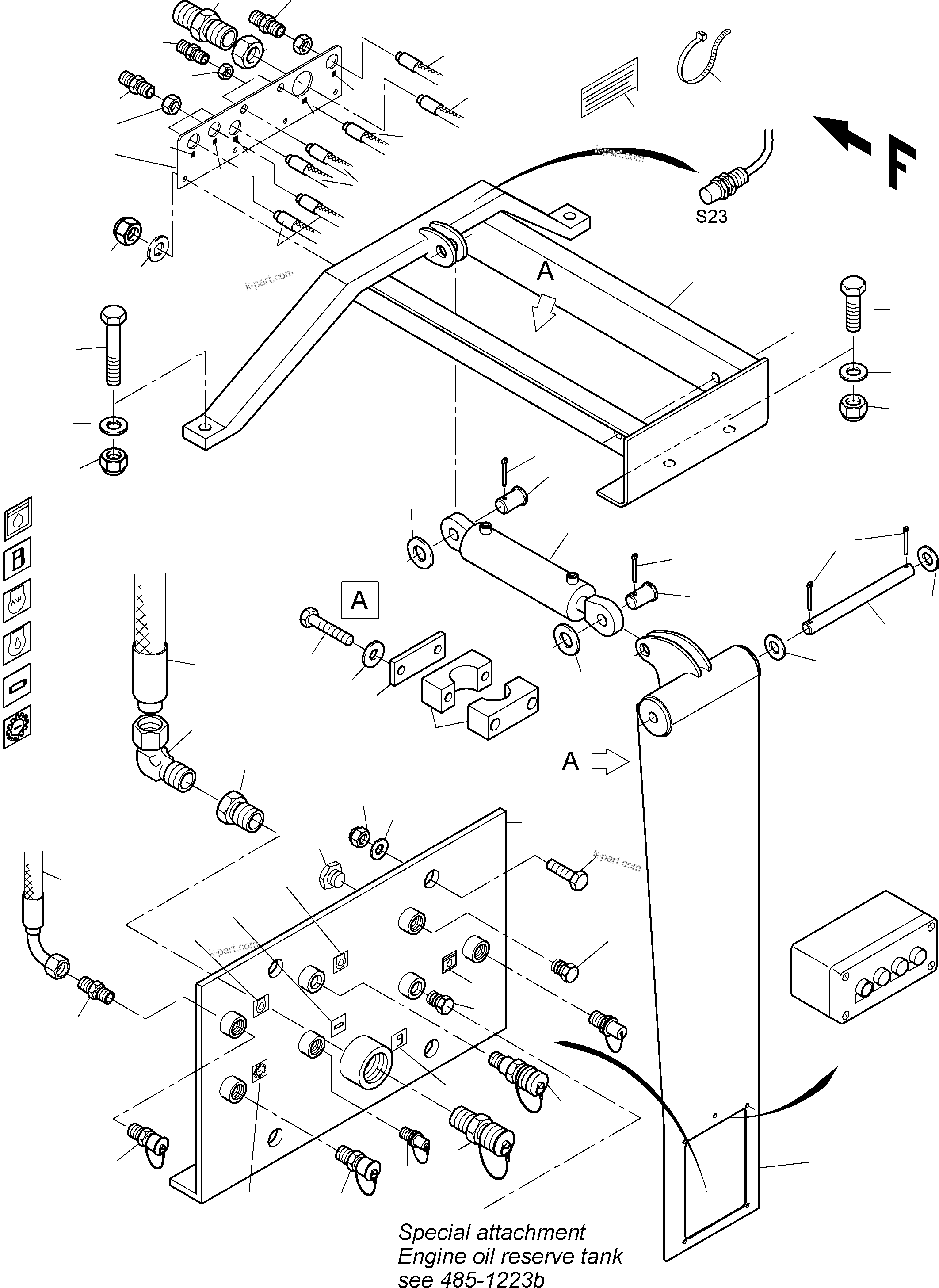 Komatsu parts book diagram for PC3000-6 S/N 46188: REFUELING EQUIPMENT