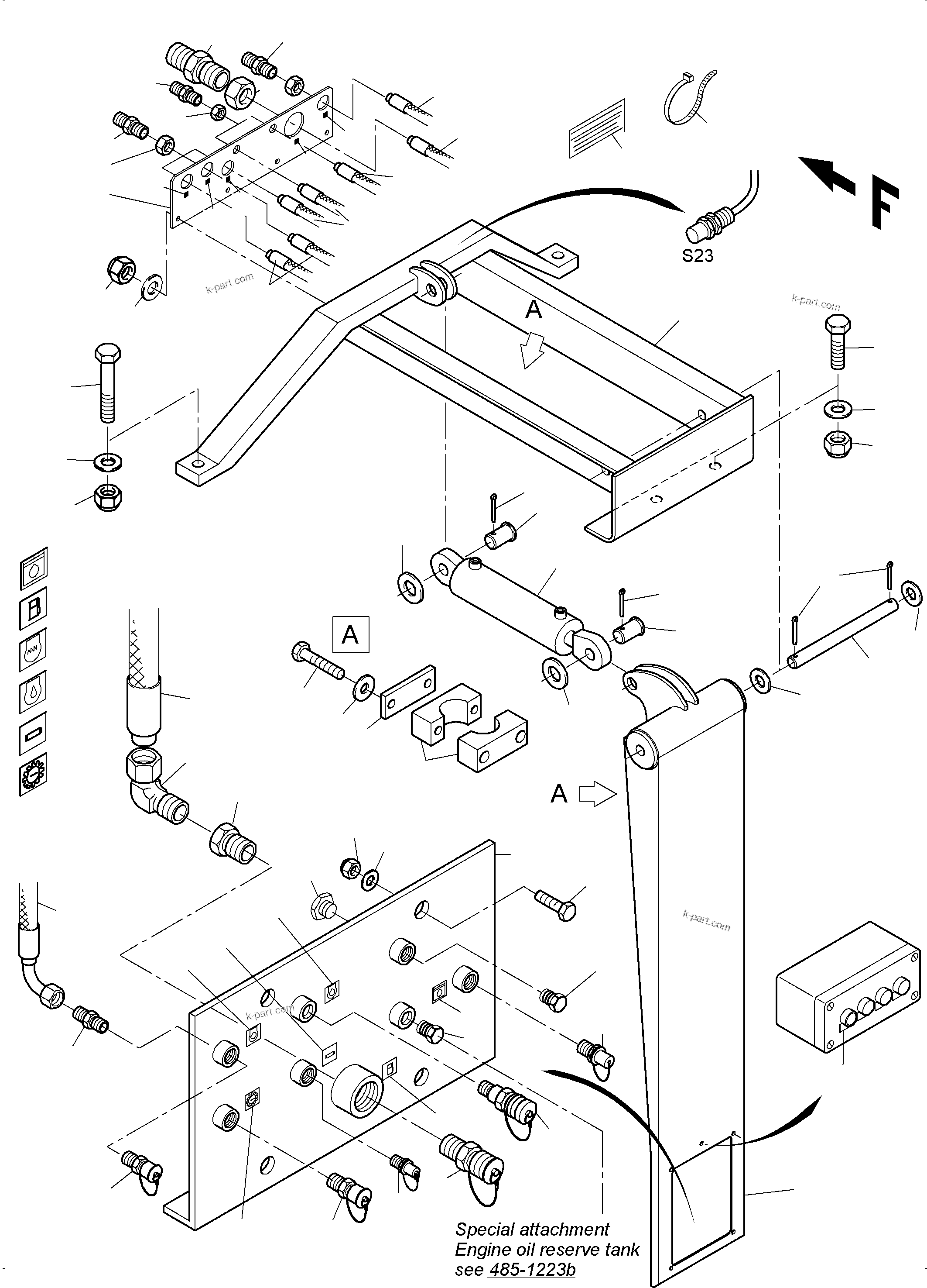Komatsu parts book diagram for PC3000-6 S/N 46191: REFUELING EQUIPMENT