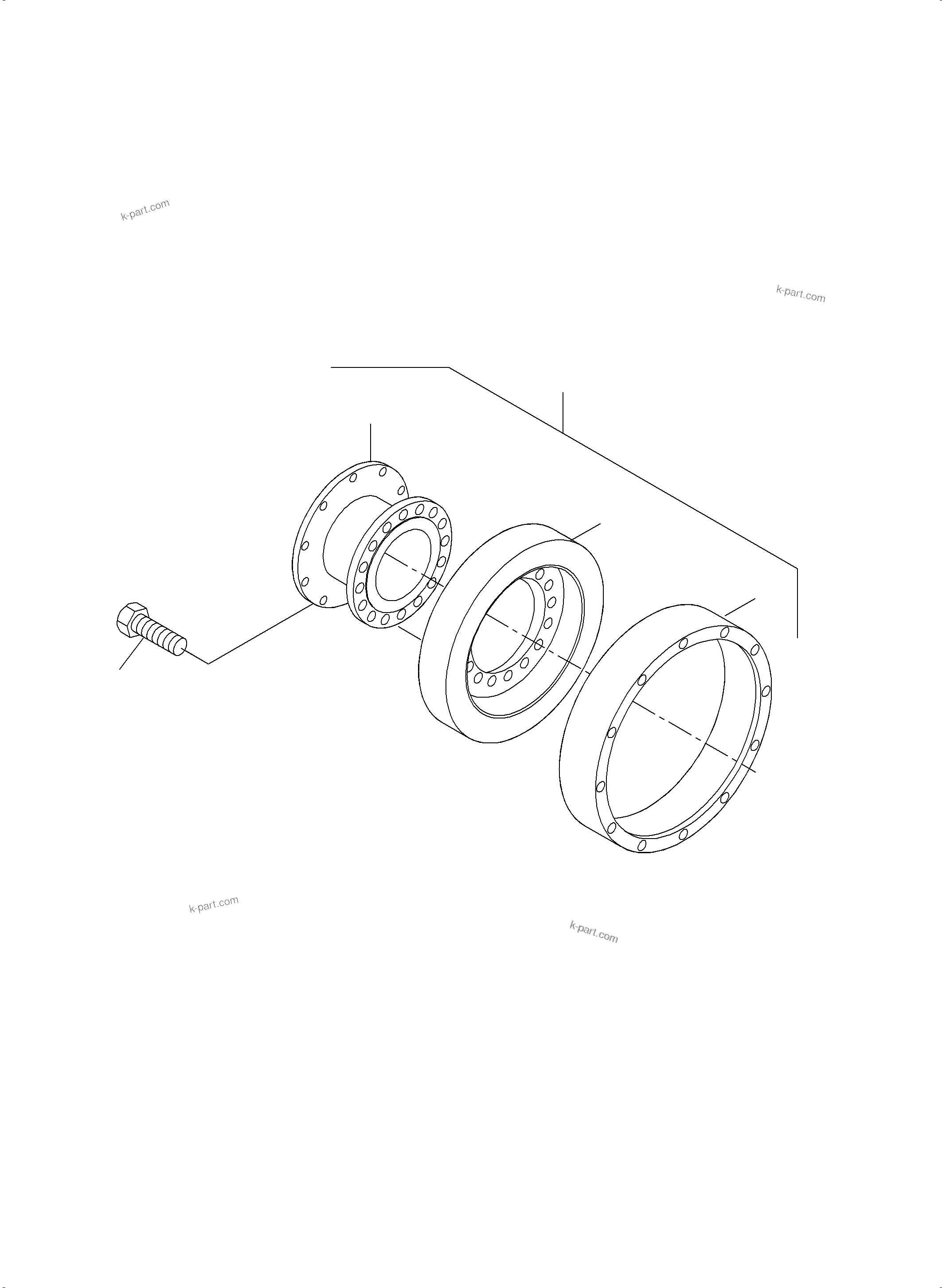 Komatsu parts book diagram for PC3000-6 S/N 46213: COUPLING