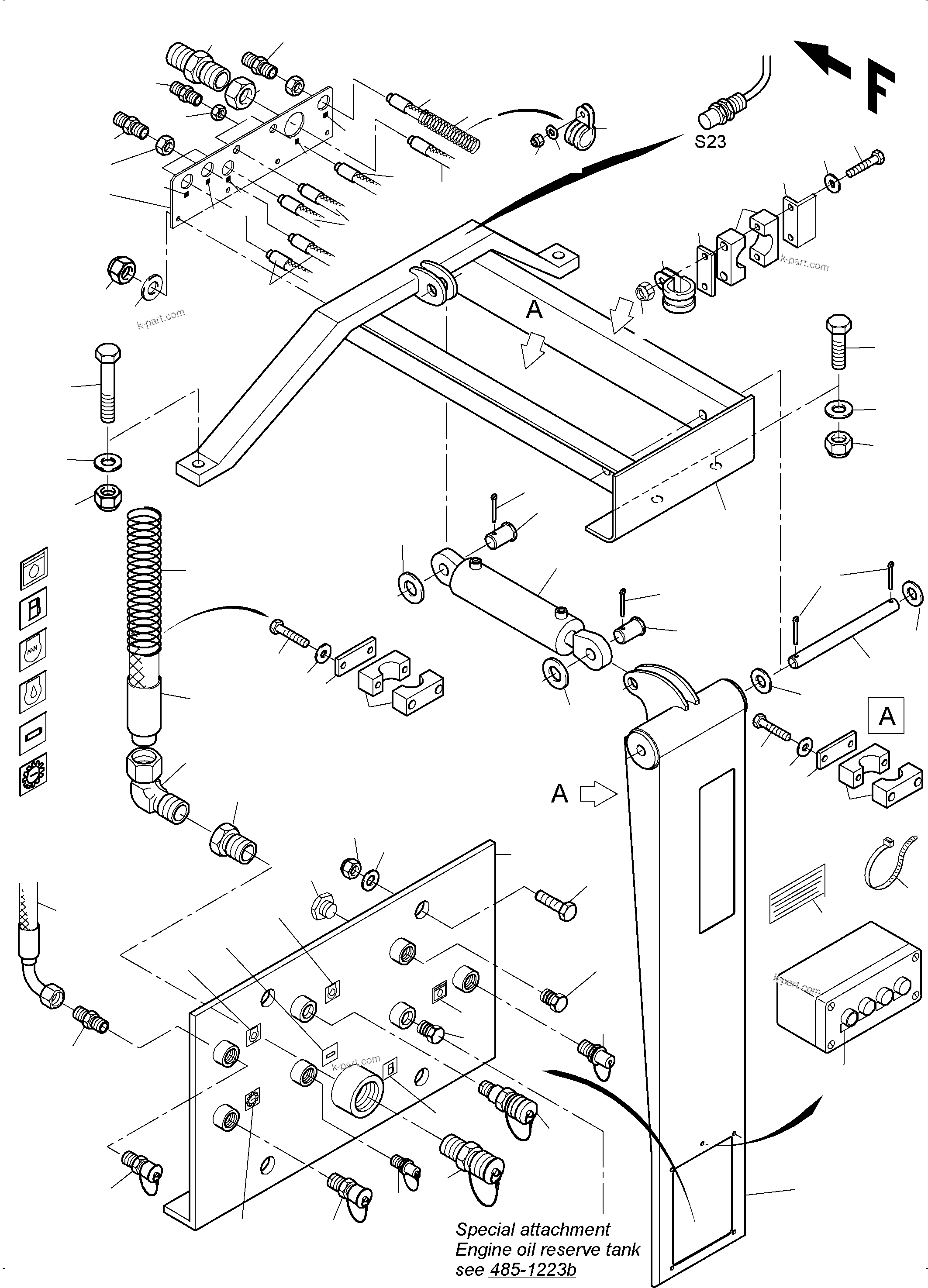 Komatsu parts book diagram for PC3000-6 S/N 46213: REFUELING EQUIPMENT