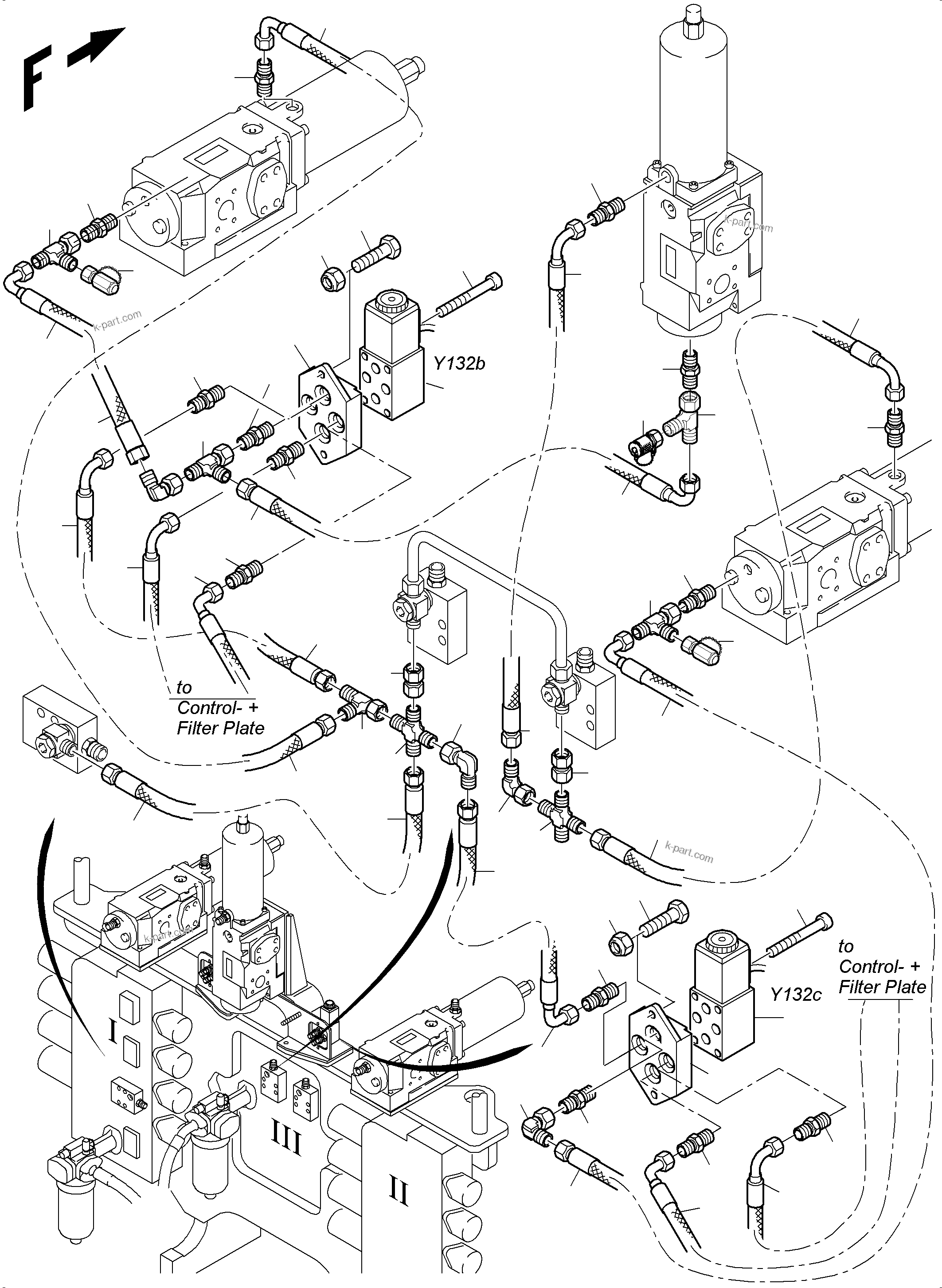 Komatsu parts book diagram for PC3000-6 S/N 46228: FLOAT POSITION