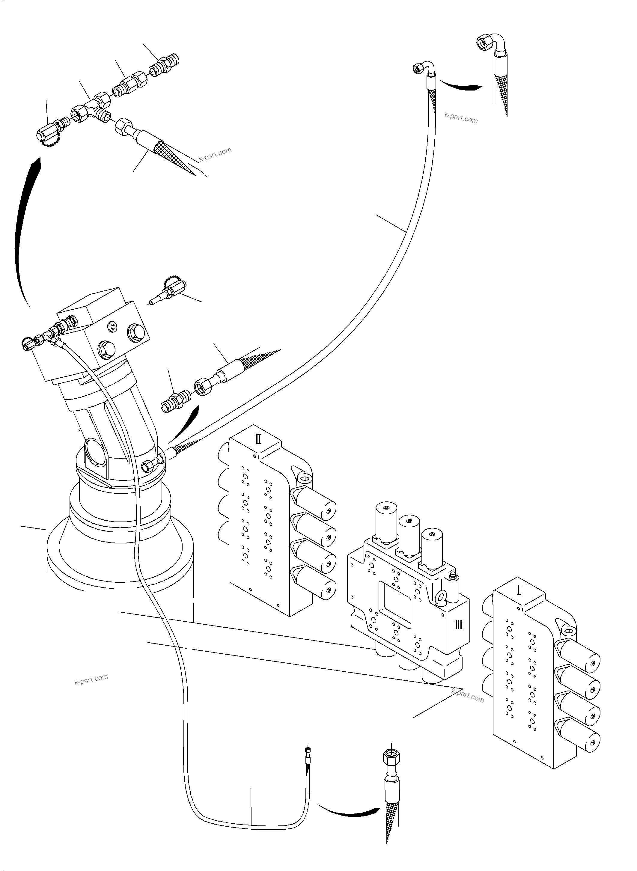 Komatsu parts book diagram for PC3000-6 S/N 46228: CONTROL SLEW GEAR (X,Y)