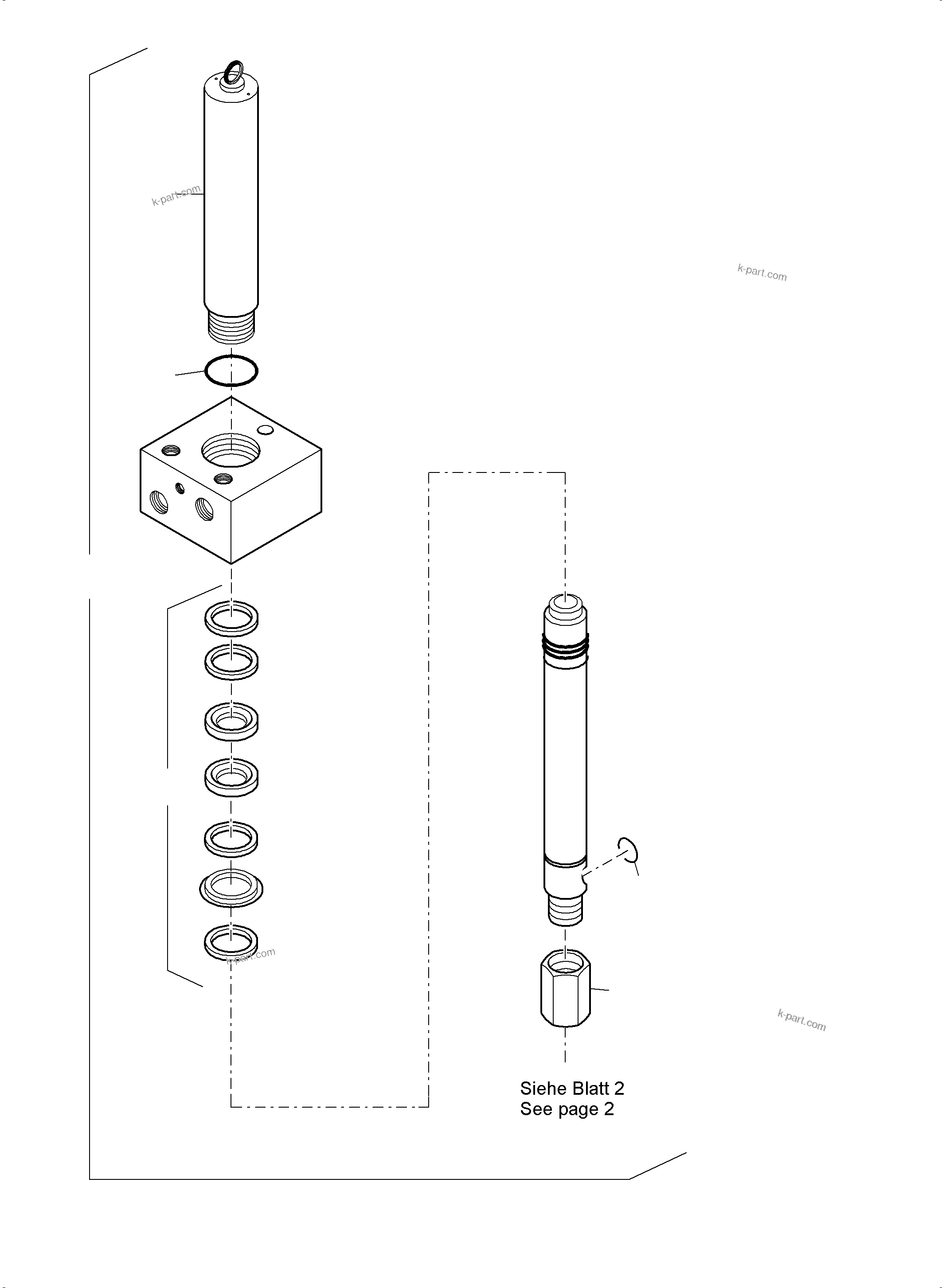 Komatsu parts book diagram for PC3000-6E S/N 46231: LUBE PUMP