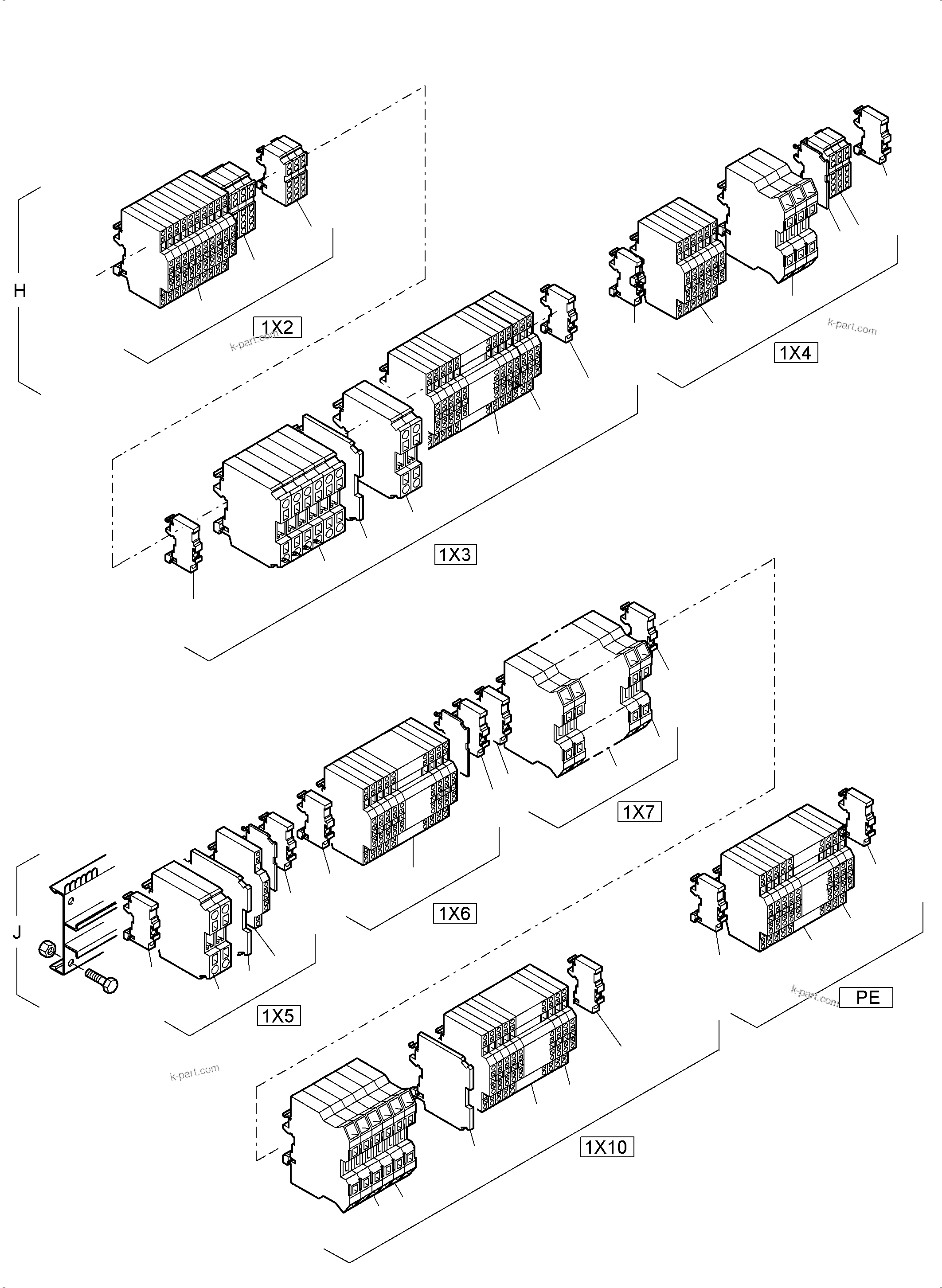 Komatsu parts book diagram for PC3000-6E S/N 46231: ELECTRIC-MOUNTING PLATE - NS