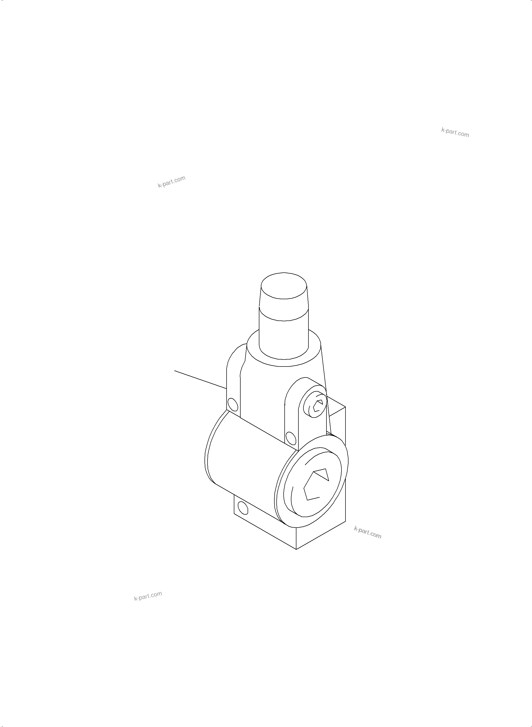 Komatsu parts book diagram for PC3000-6 S/N 46247: PRESSURE RELIEF VALVE