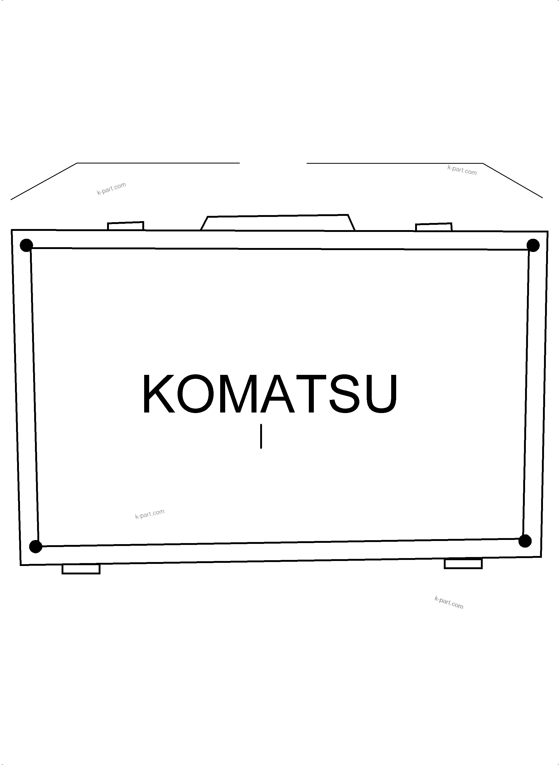 Komatsu parts book diagram for PC3000-6 S/N 46247: UNION KIT