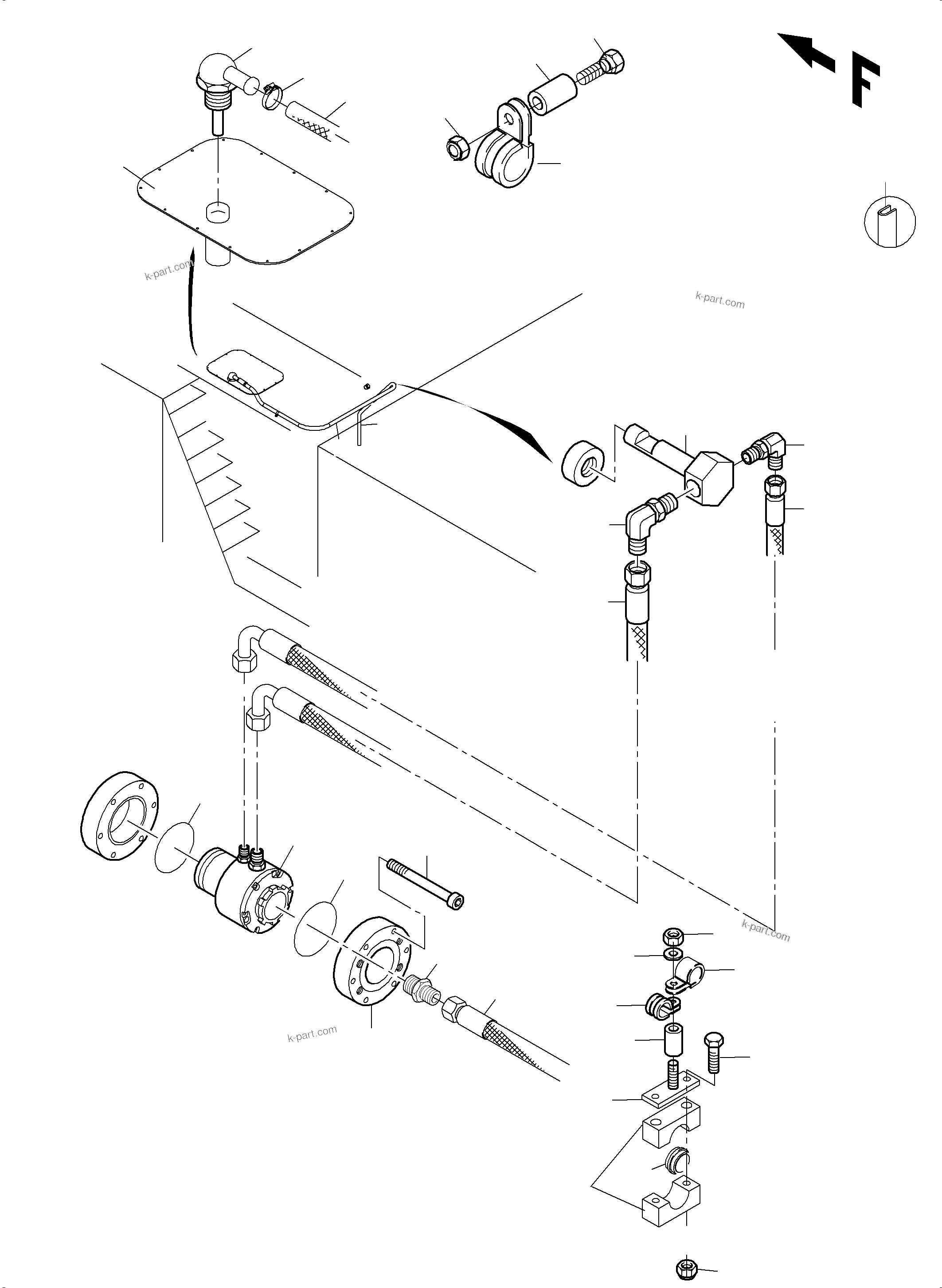 Komatsu parts book diagram for PC3000-6 S/N 46247: REFUELING EQUIPMENT