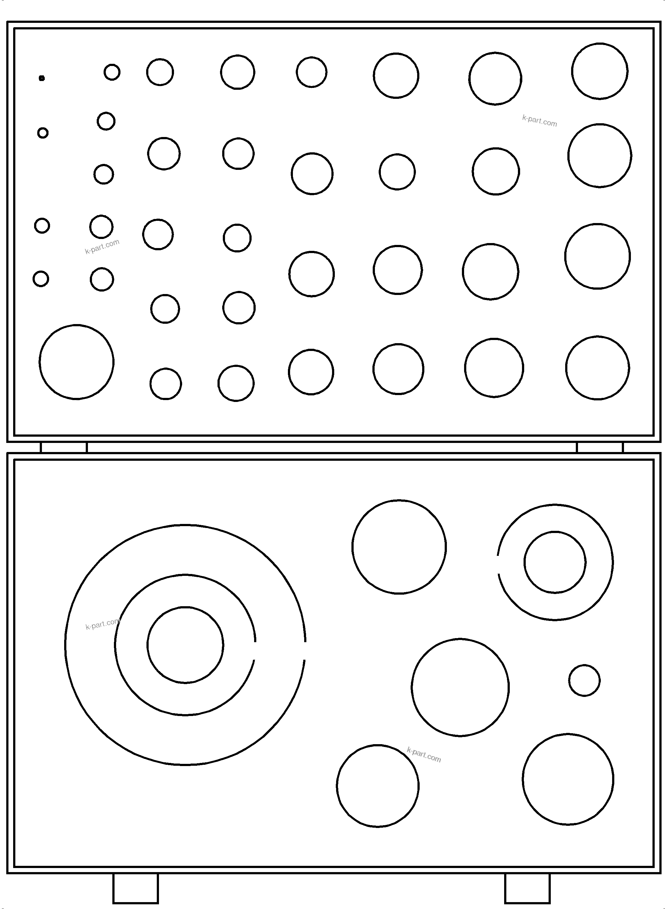 Komatsu parts book diagram for PC3000-6 S/N 46247: O-RING-KIT