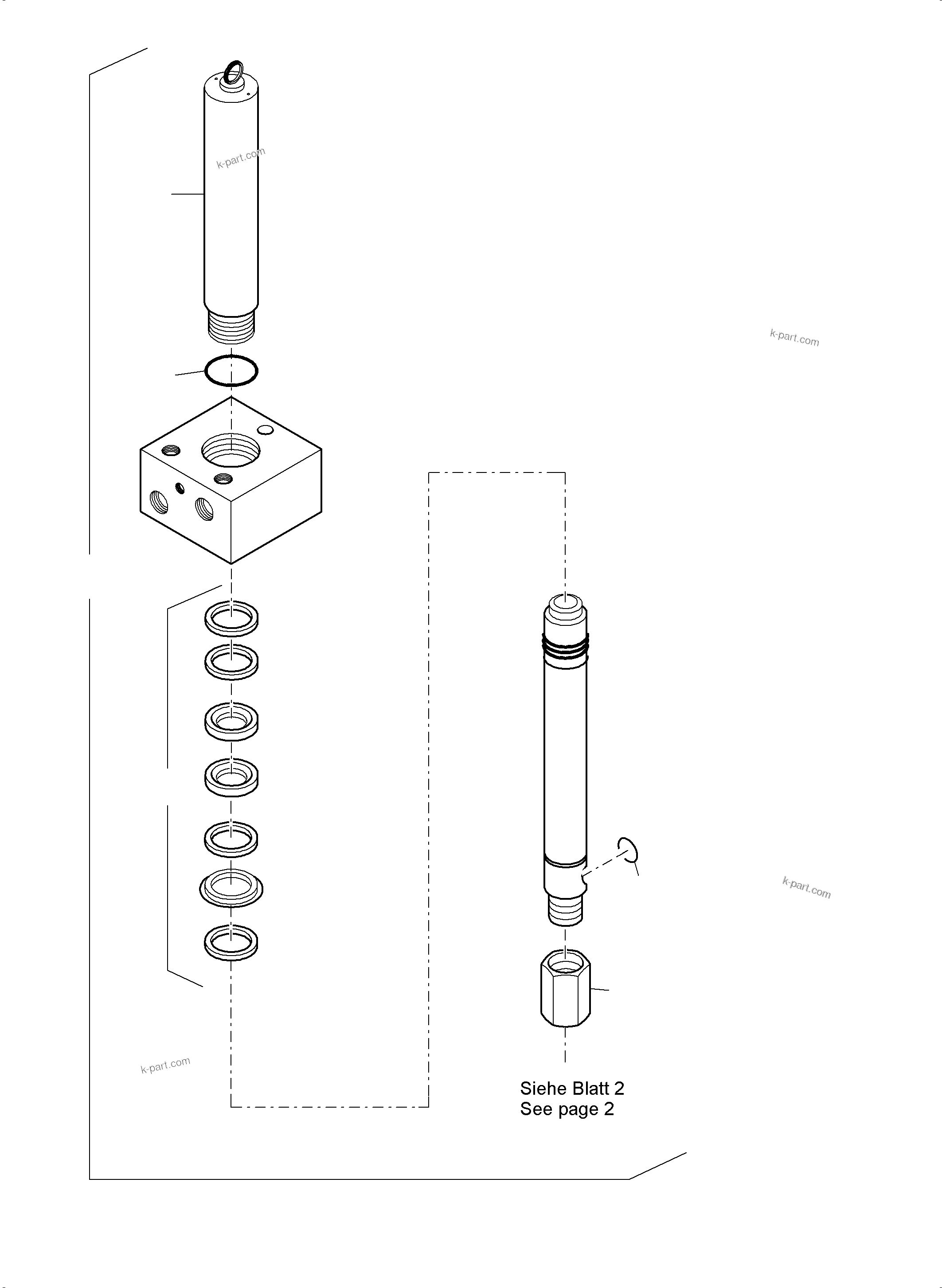 Komatsu parts book diagram for PC3000-6 S/N 46252: LUBE PUMP