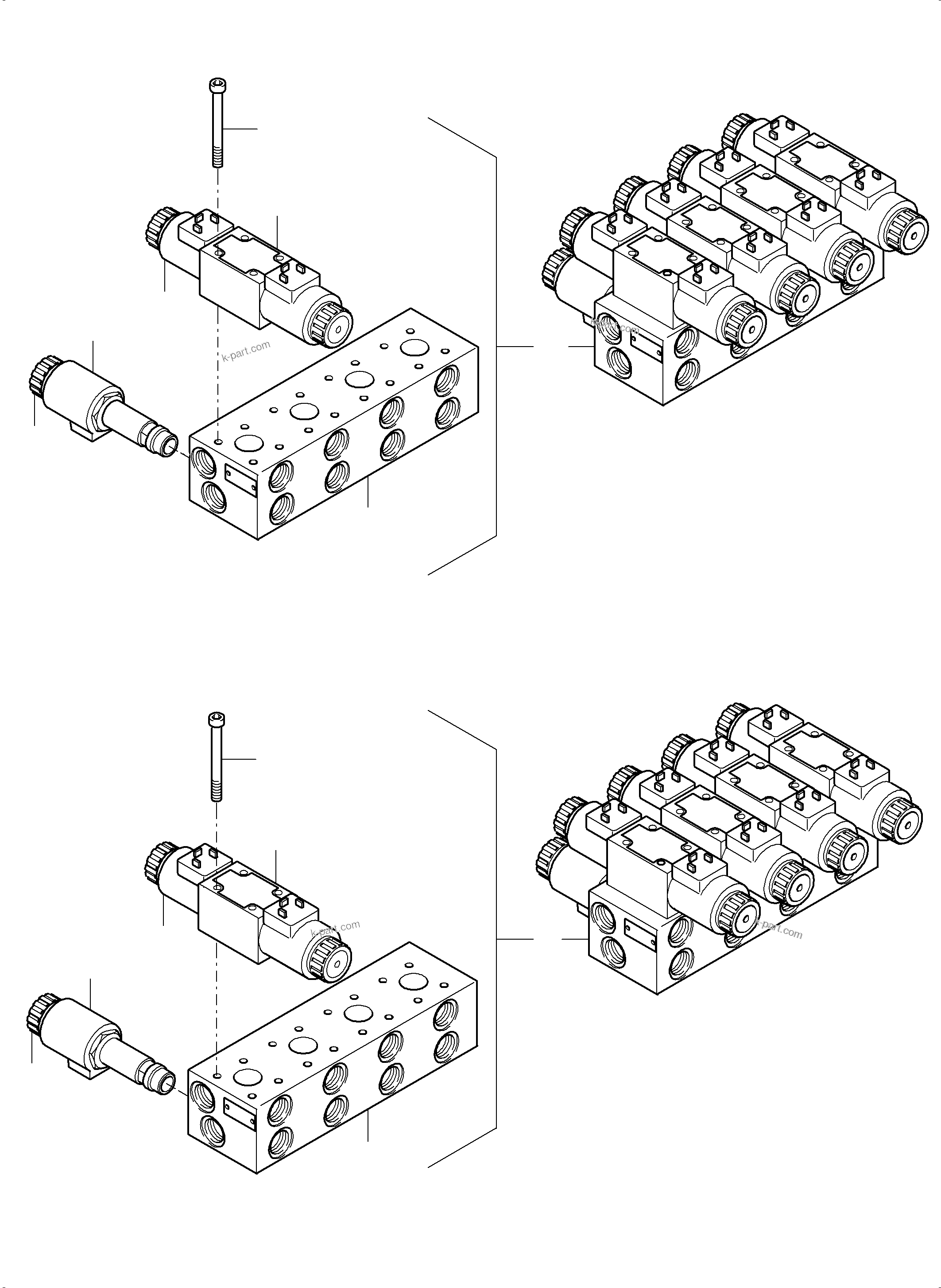Komatsu parts book diagram for PC4000-6 S/N 58125: CONTROL PLATE