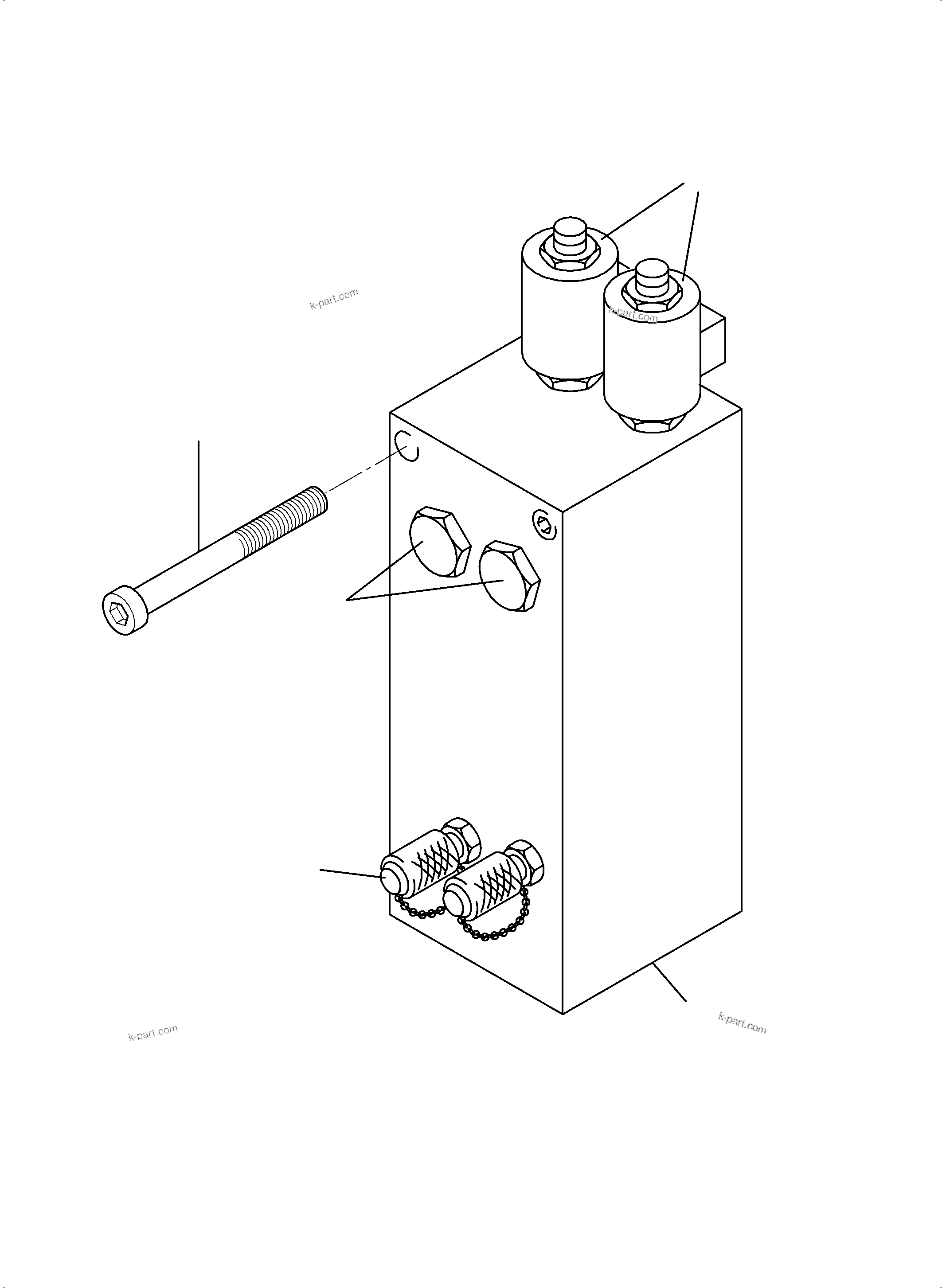 Komatsu parts book diagram for PC4000-6 S/N 58125: VALVE - PUMP
