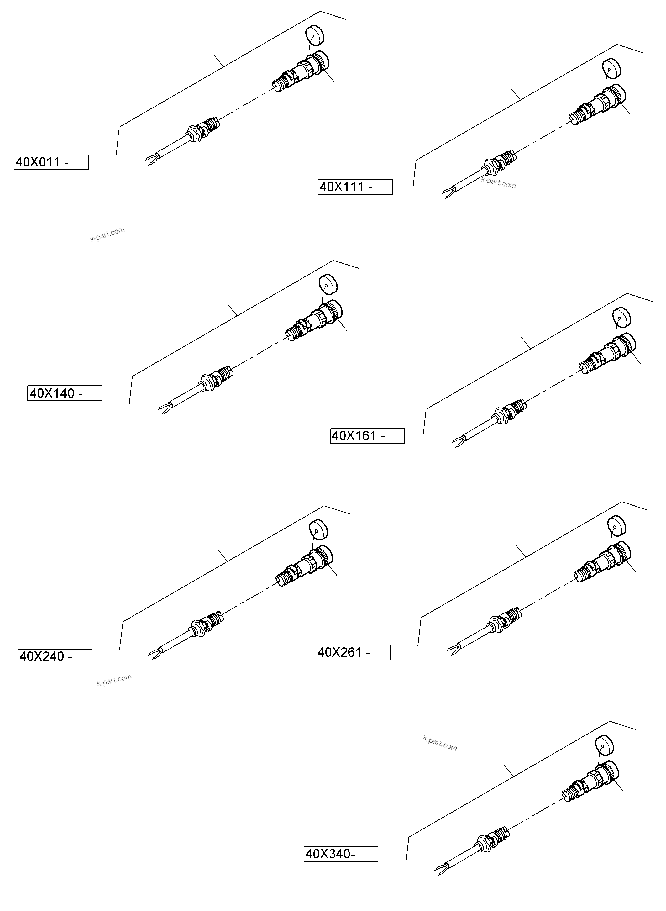Komatsu parts book diagram for PC4000-6 S/N 58125: SWITCH CABINET ORT 40