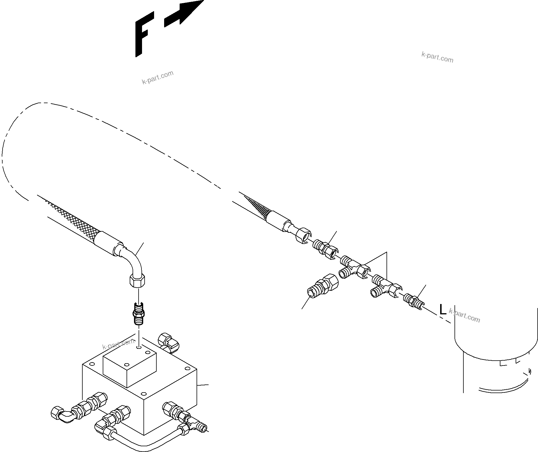 Komatsu parts book diagram for PC4000-6 S/N 58137: TRACK ADJUSTING
