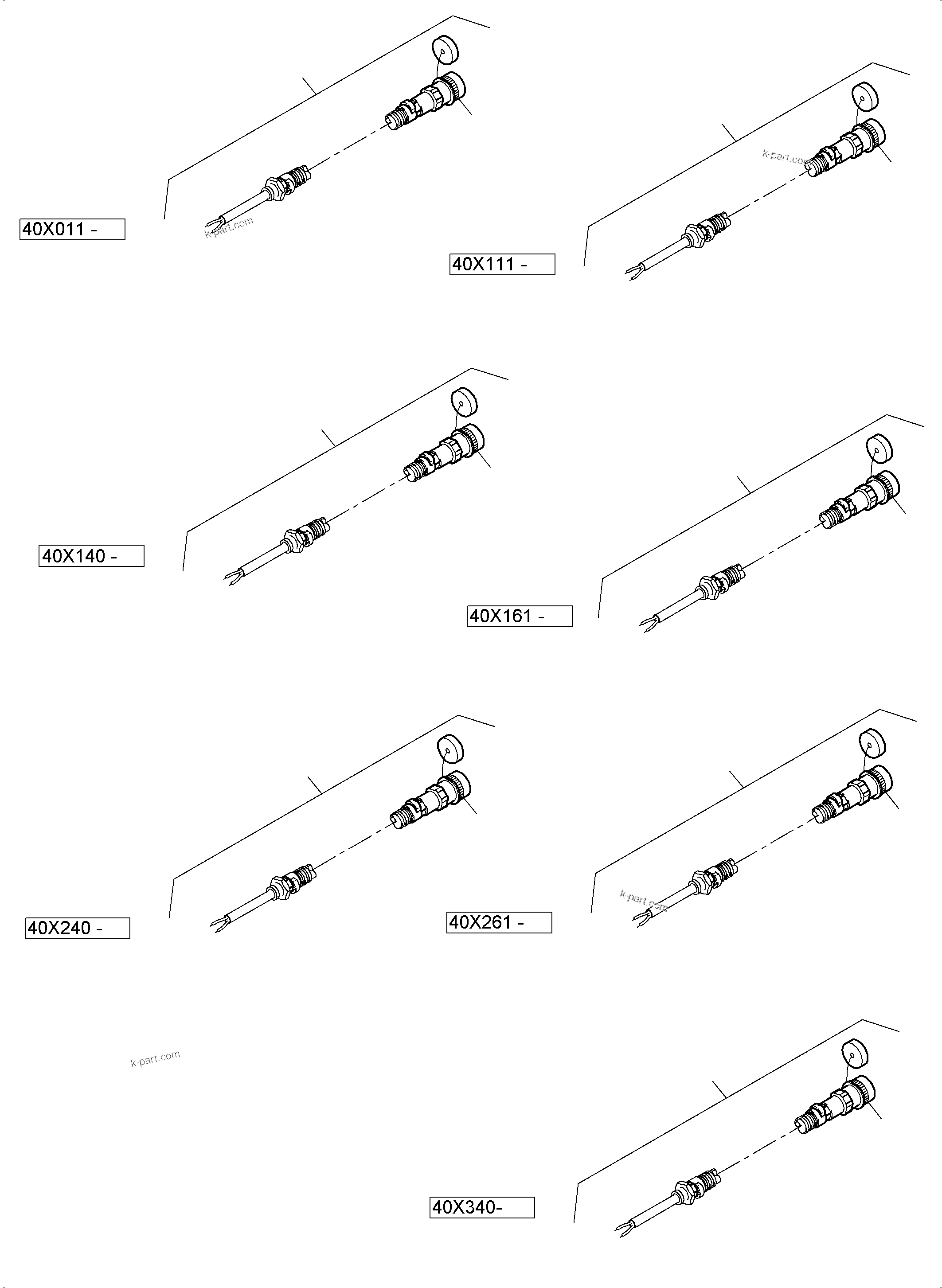 Komatsu parts book diagram for PC4000-6 S/N 58137: SWITCH CABINET ORT 40