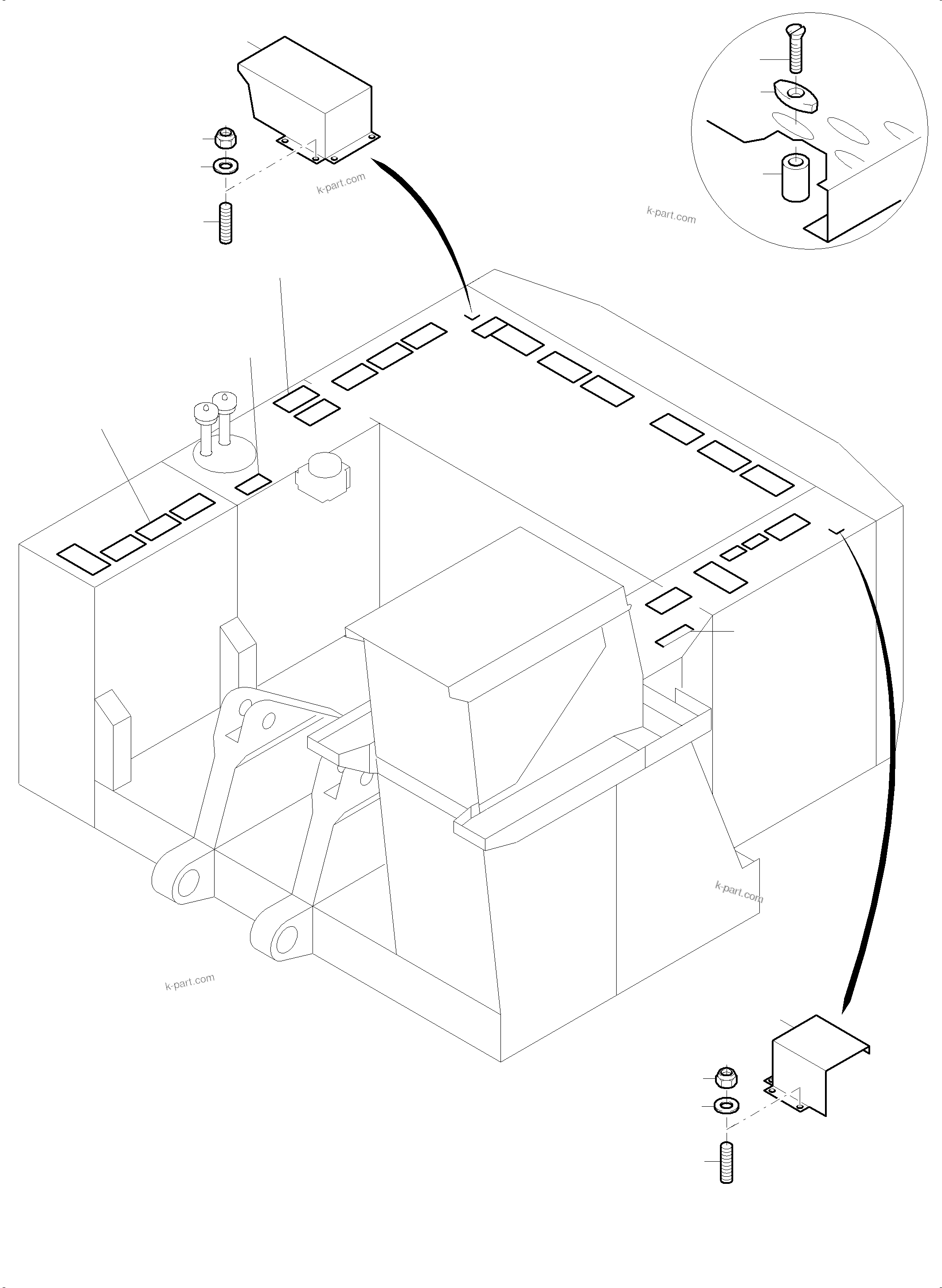 Komatsu parts book diagram for PC4000-6 S/N 58137: RAILS AND PLATFORMS