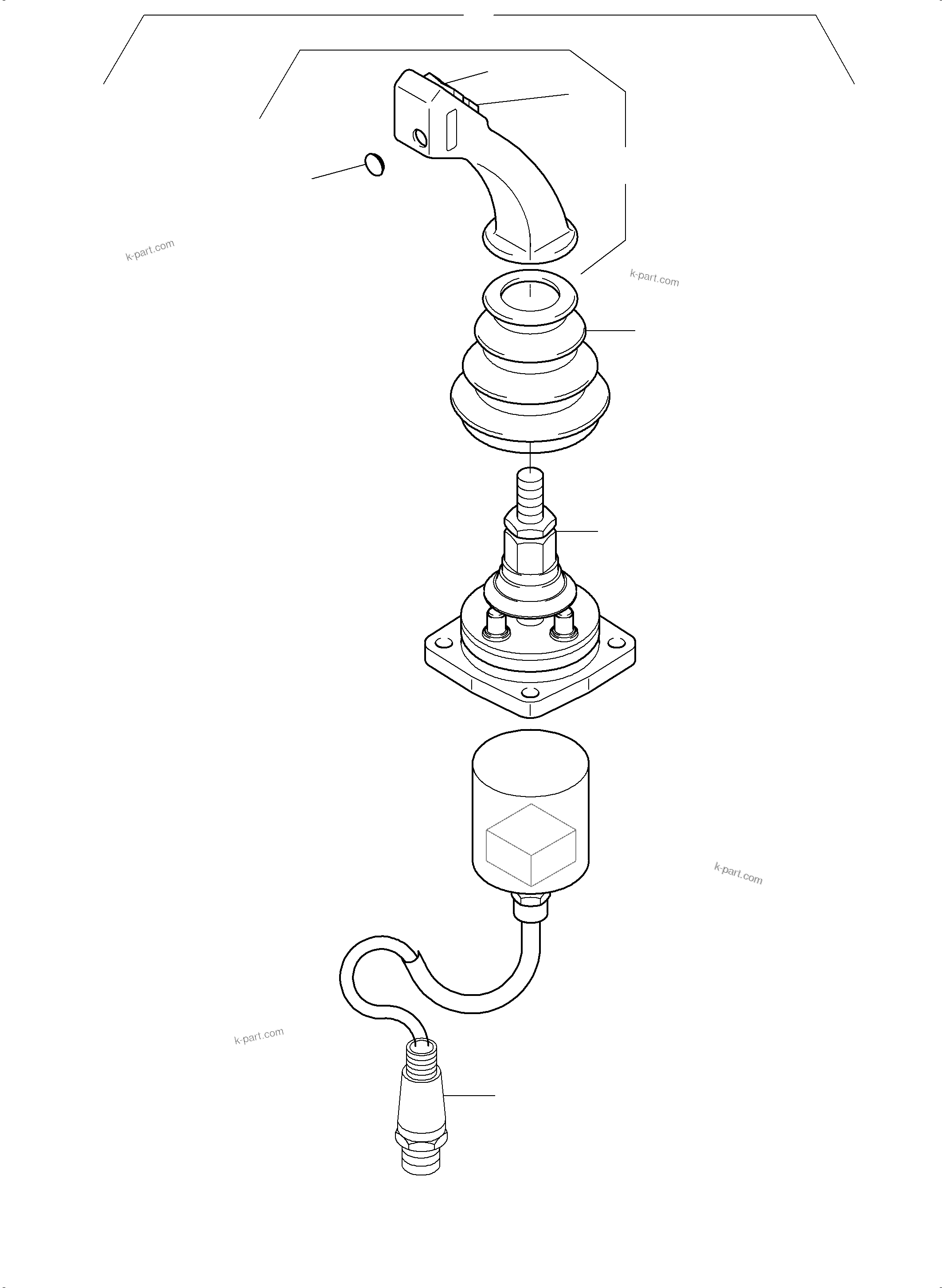 Komatsu parts book diagram for PC4000-6 S/N 58137: MANIPULATOR